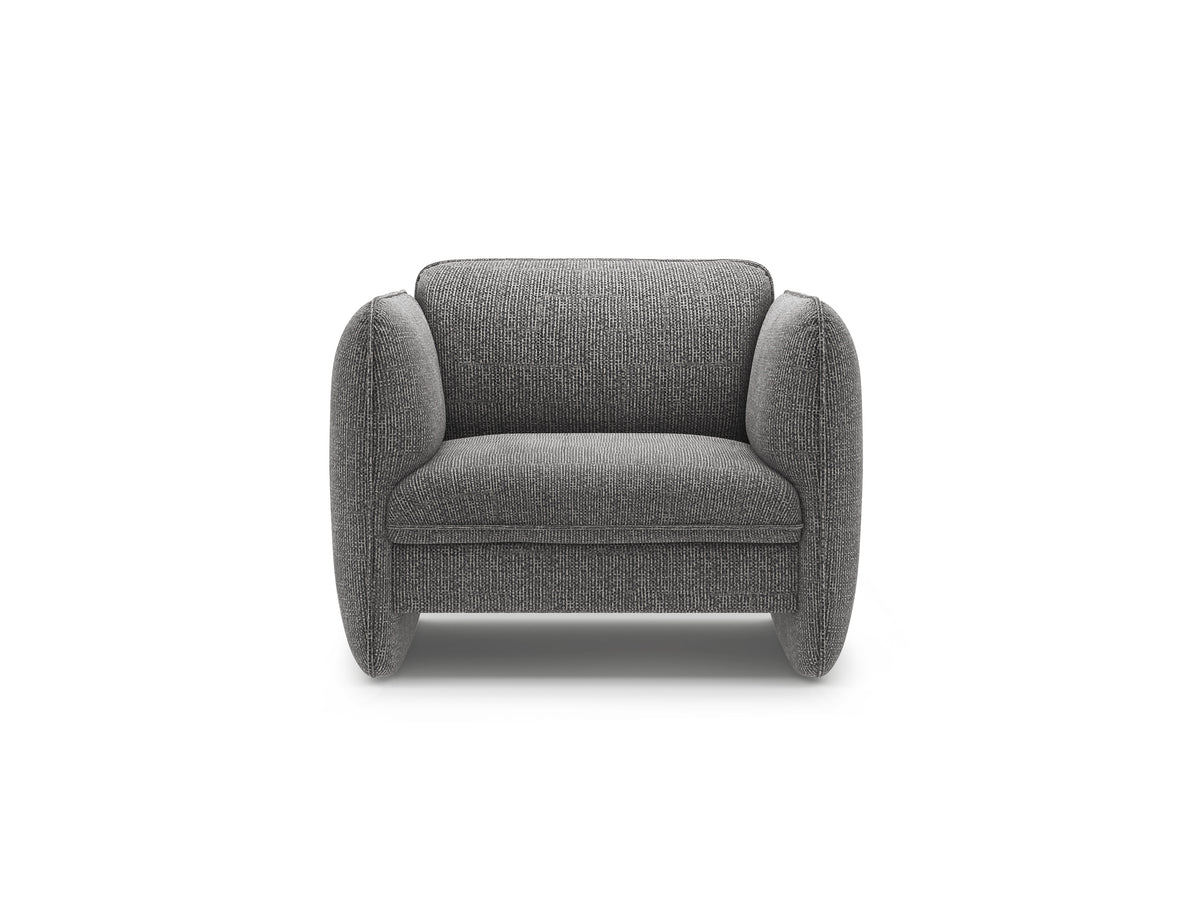 GEORGIA Armchair Dark Gray Chenille
