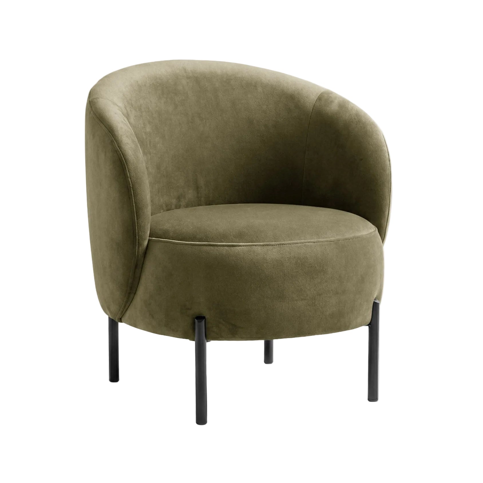 Velvet Armchair AMALTA Green