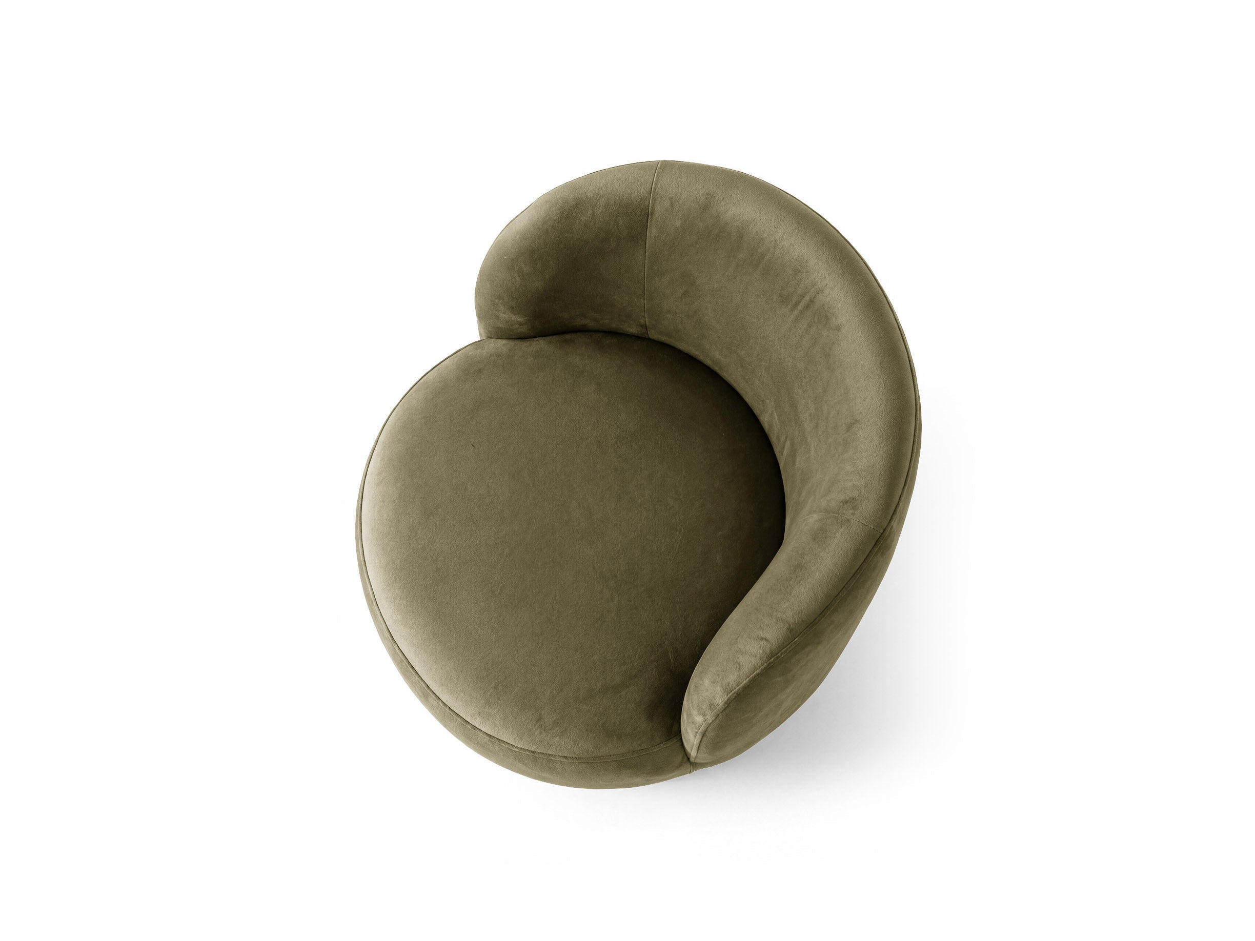 Velvet Armchair AMALTA Green