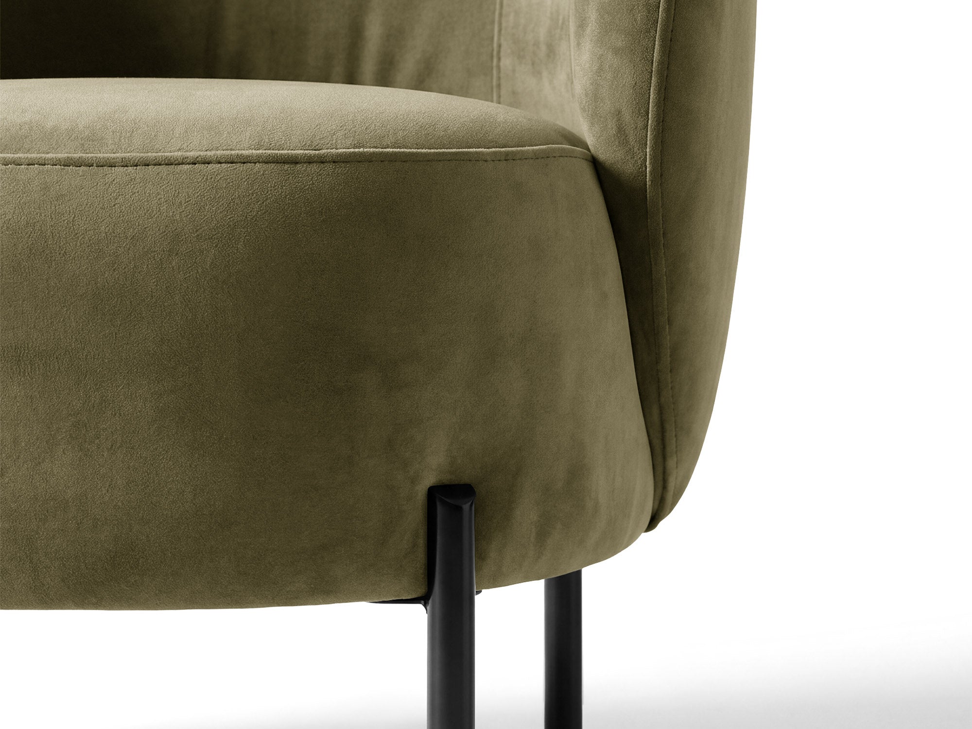 Velvet Armchair AMALTA Green