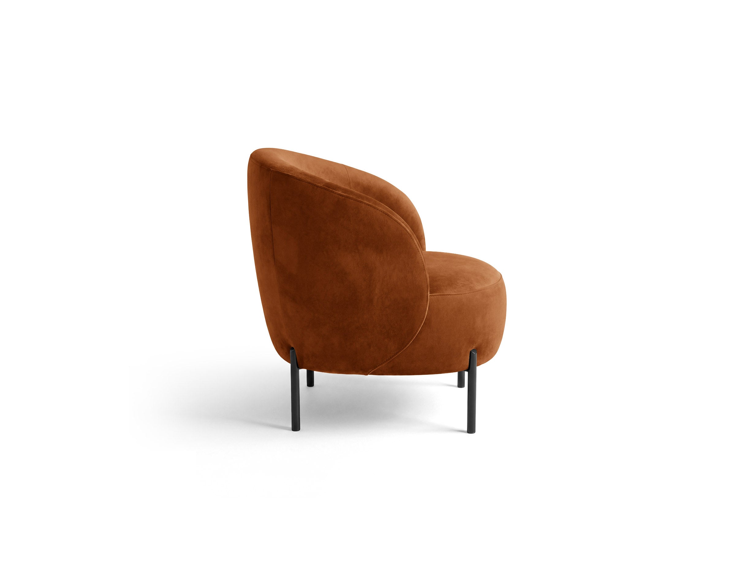 Velvet Armchair AMALTA Brick
