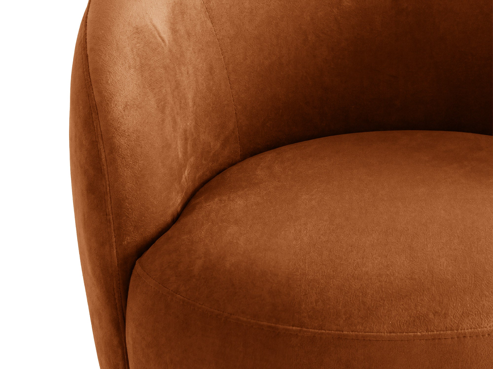 Velvet Armchair AMALTA Brick