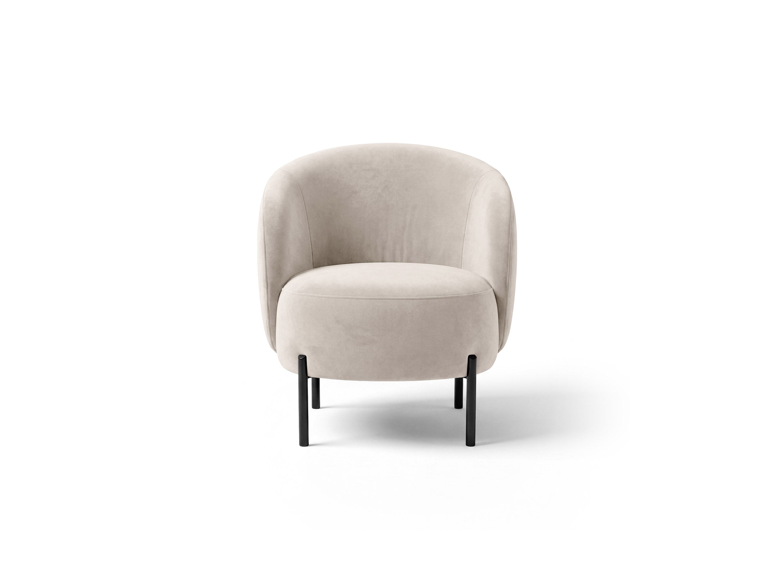 Velvet Armchair AMALTA Beige