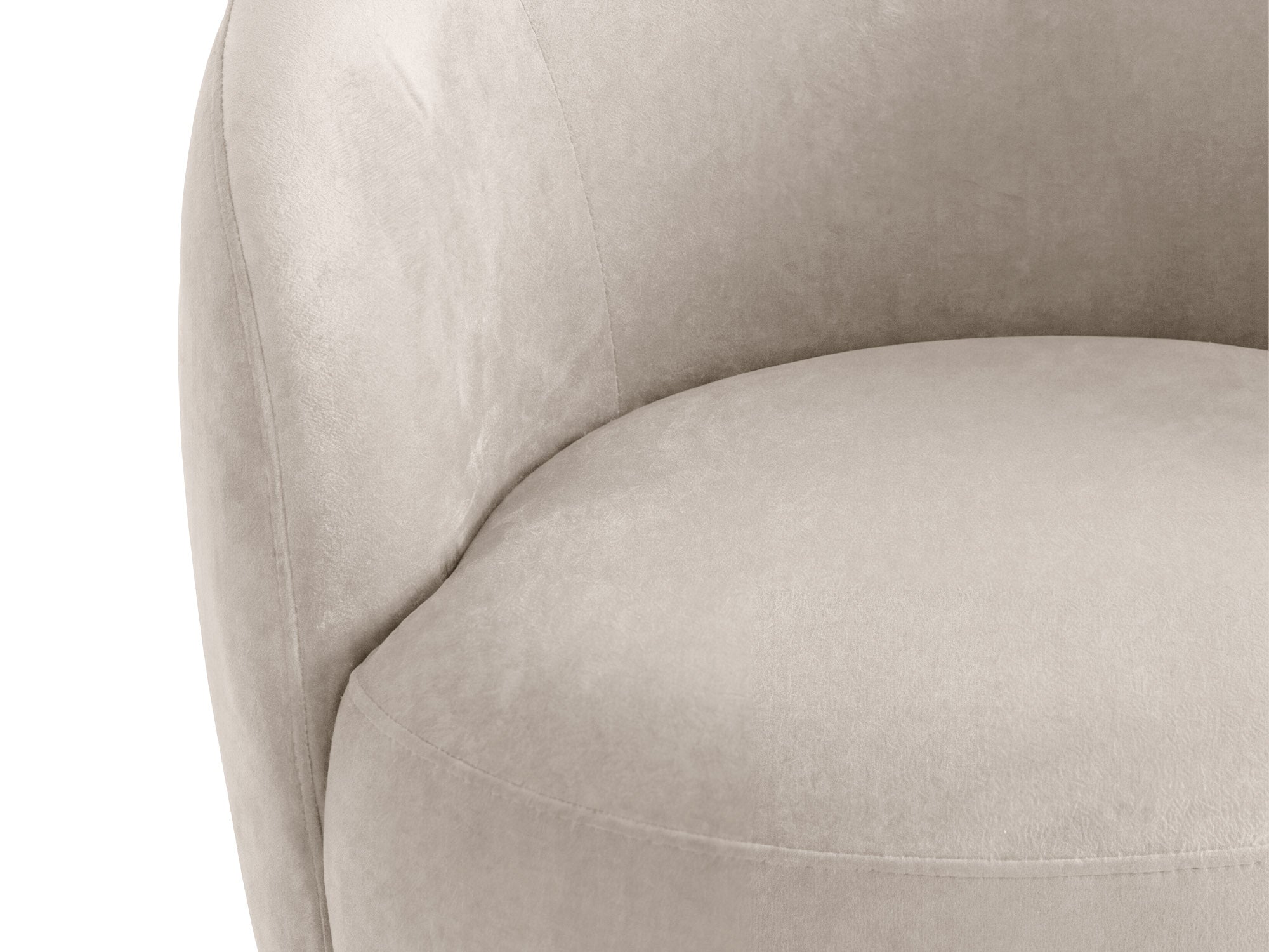 Velvet Armchair AMALTA Beige