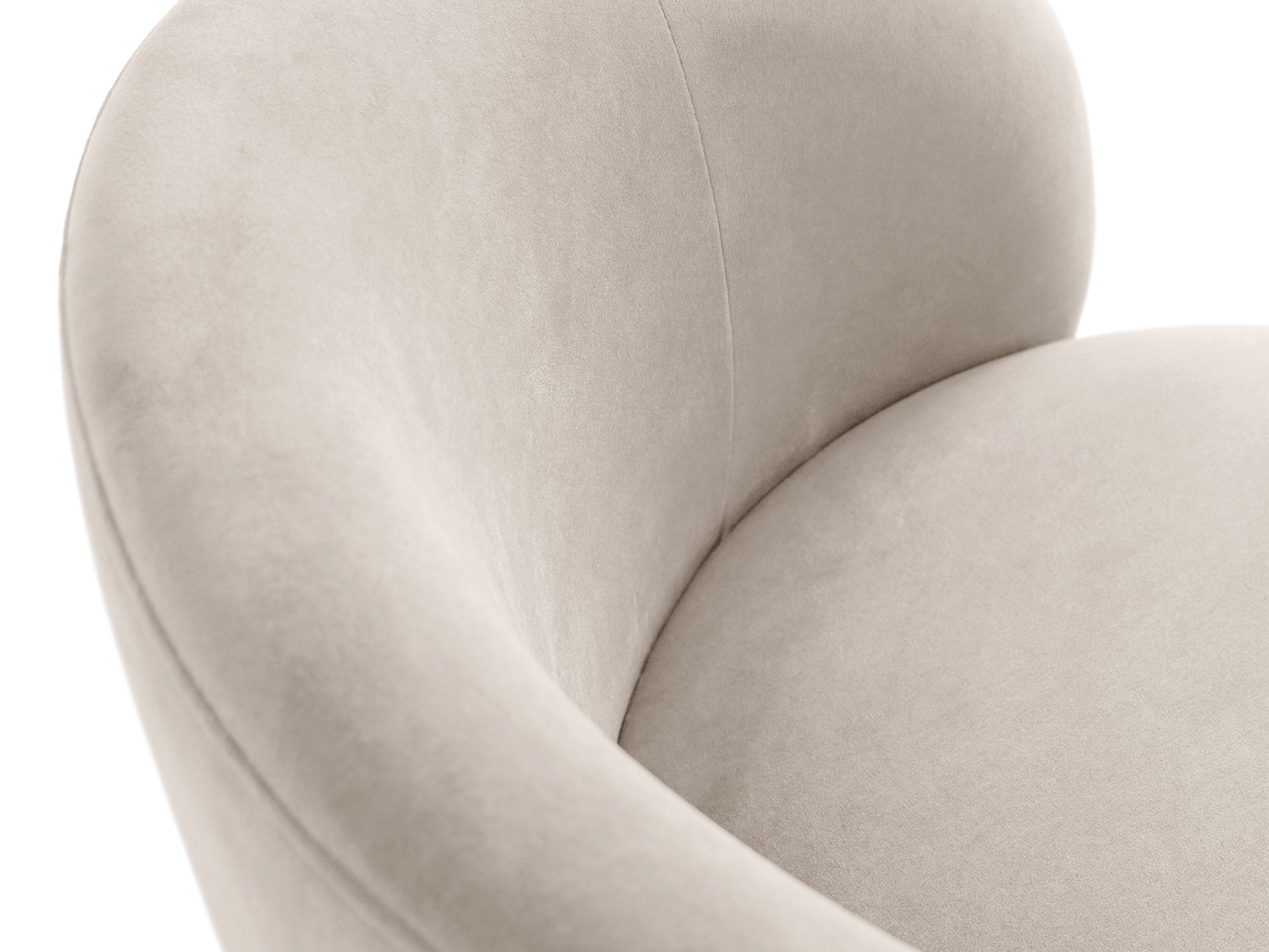 Velvet Armchair AMALTA Beige