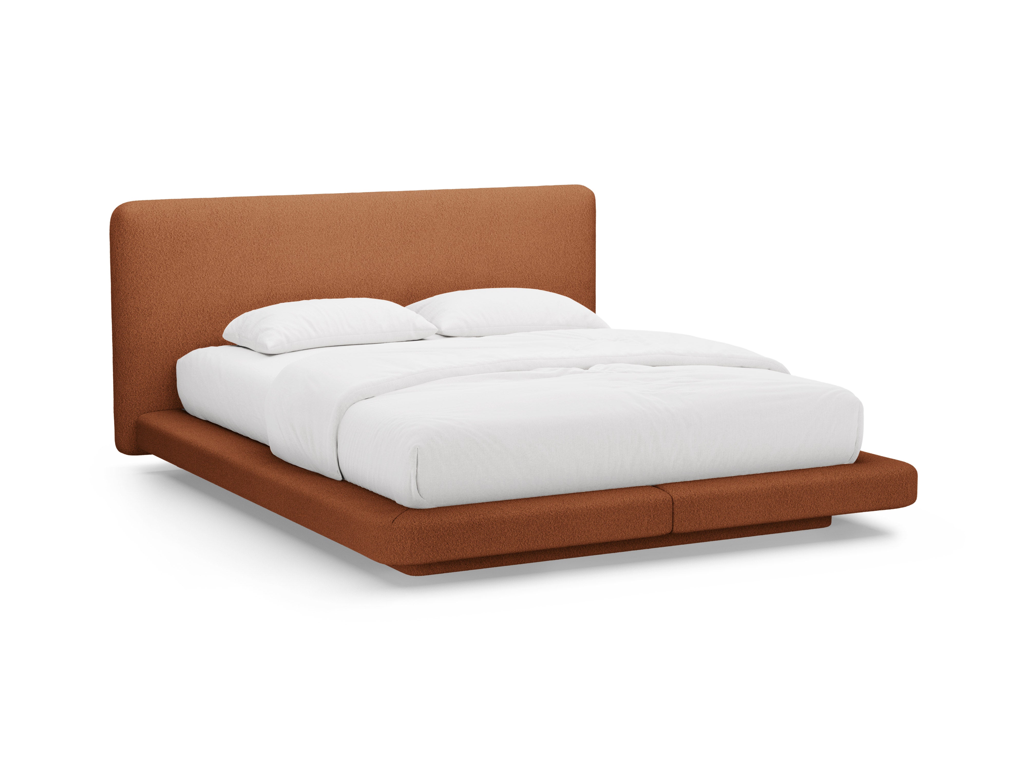 LINEA terracotta boucle bed