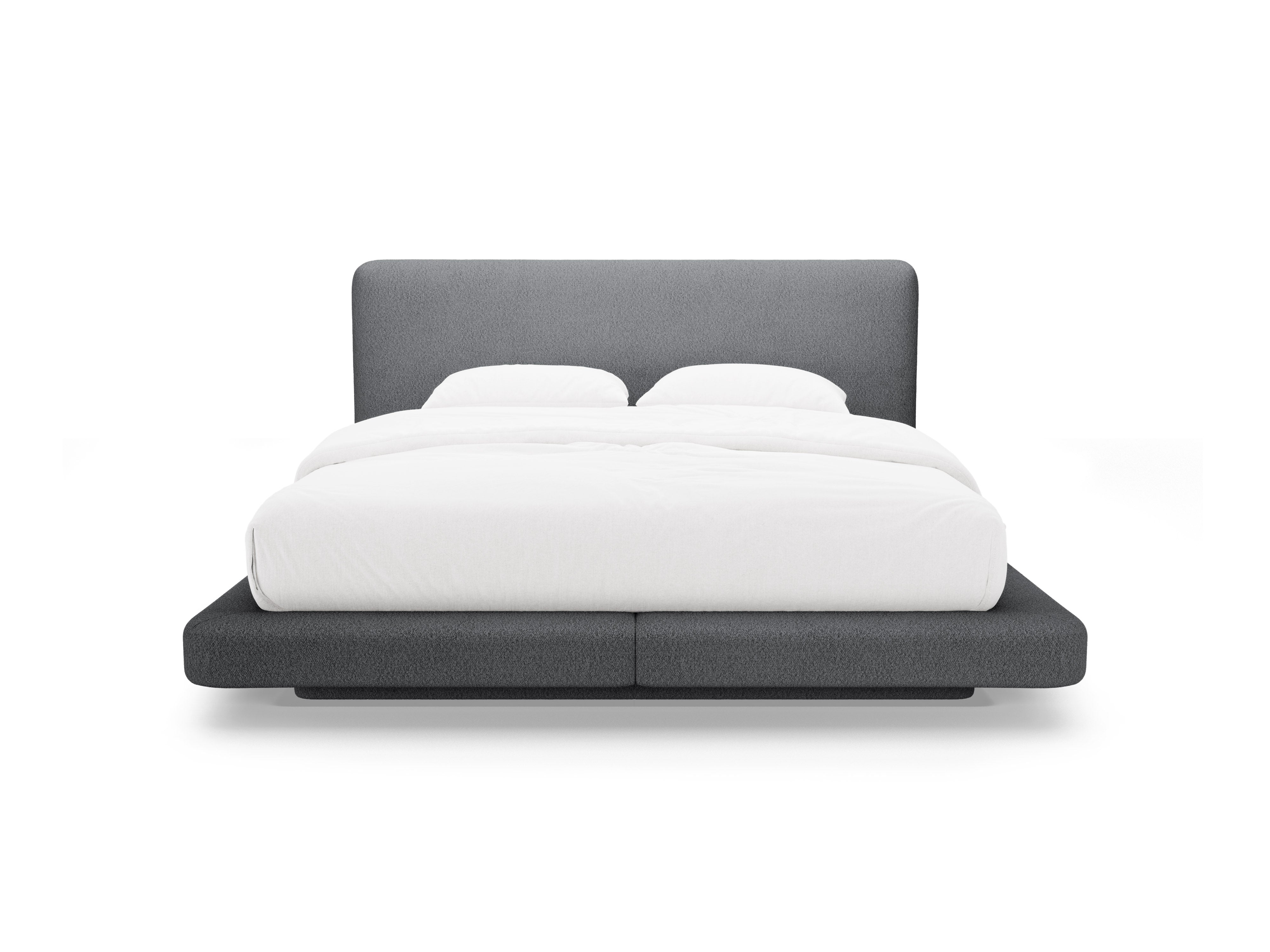 LINEA Bed in Dark Gray Boucle