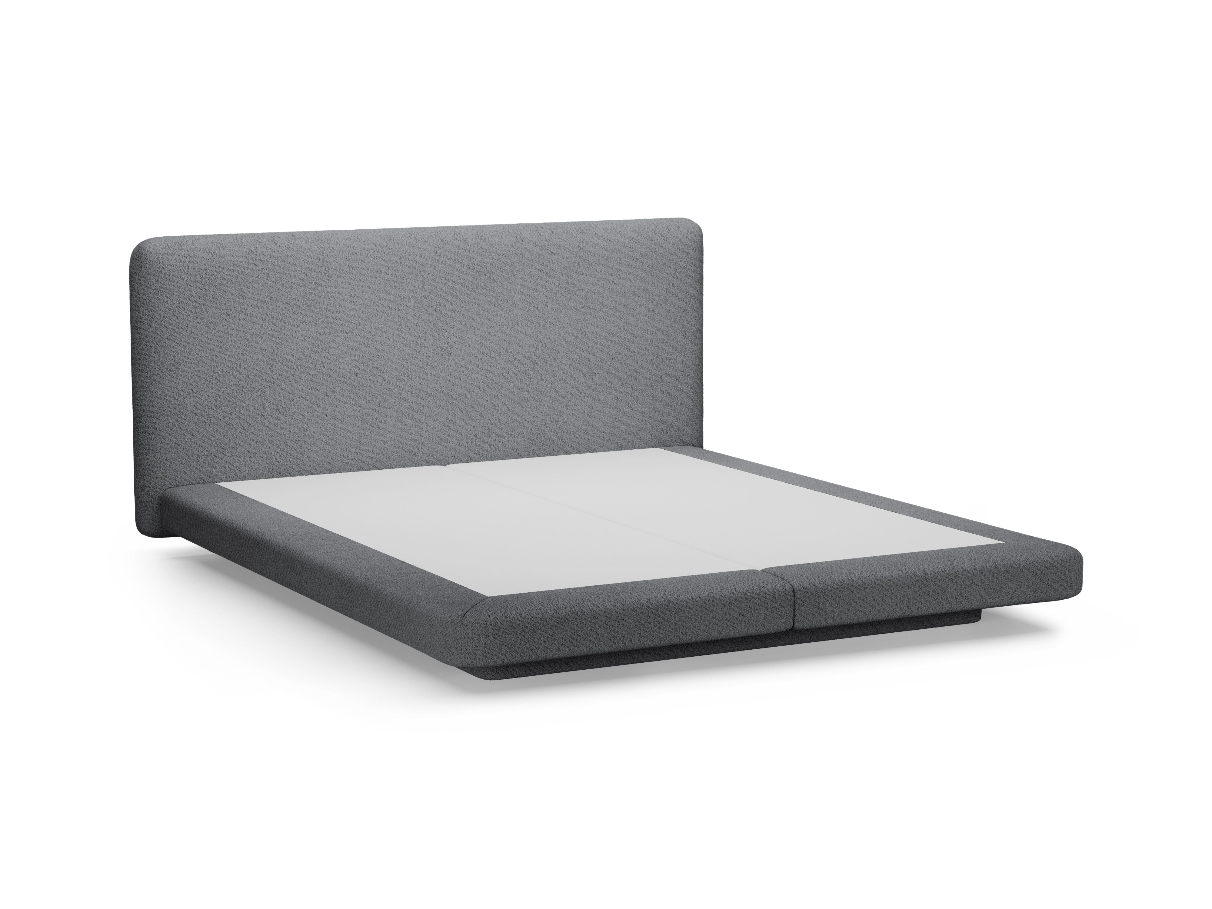 LINEA Bed in Dark Gray Boucle