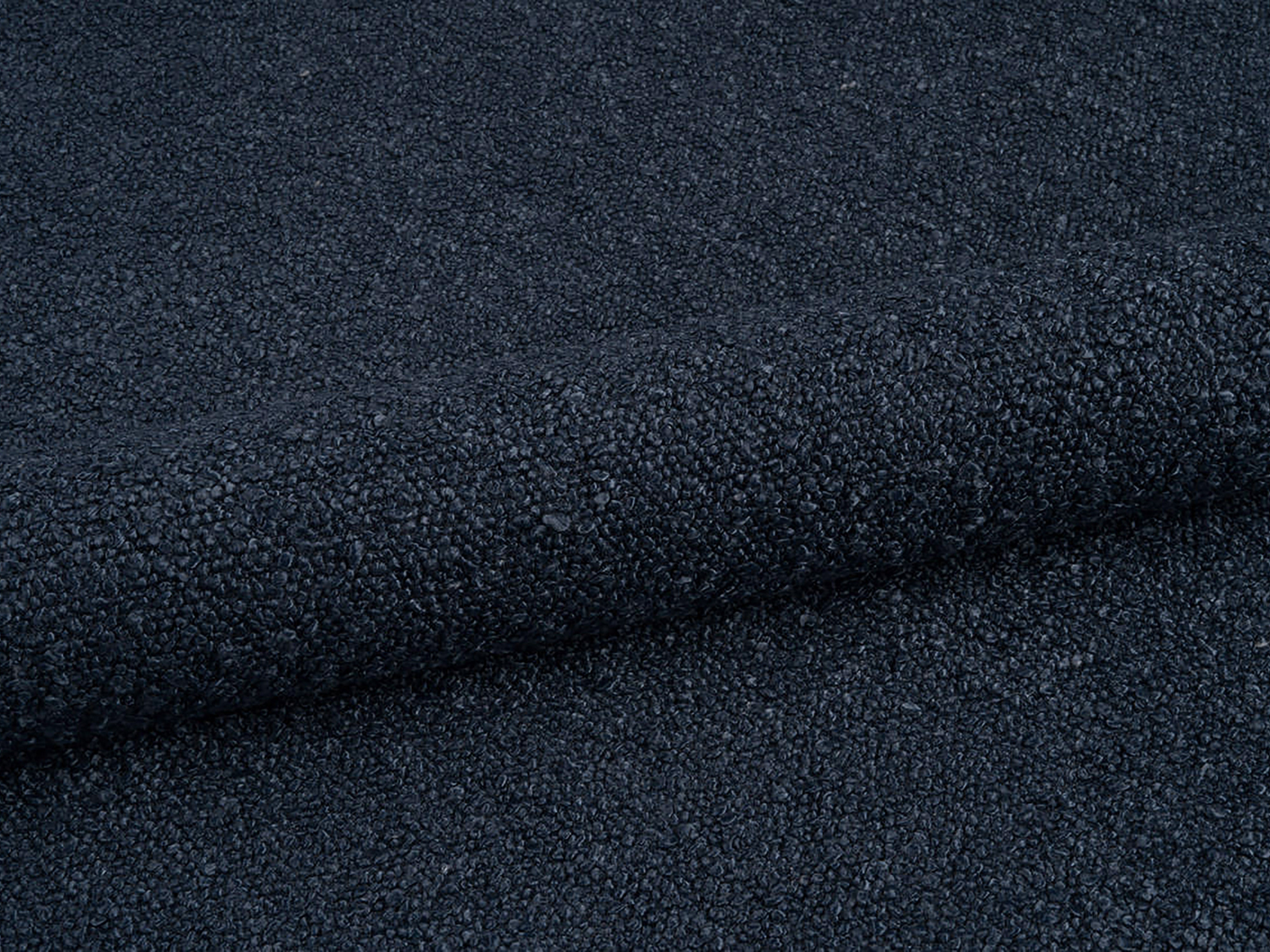 OVALO Bed dark blue boucle