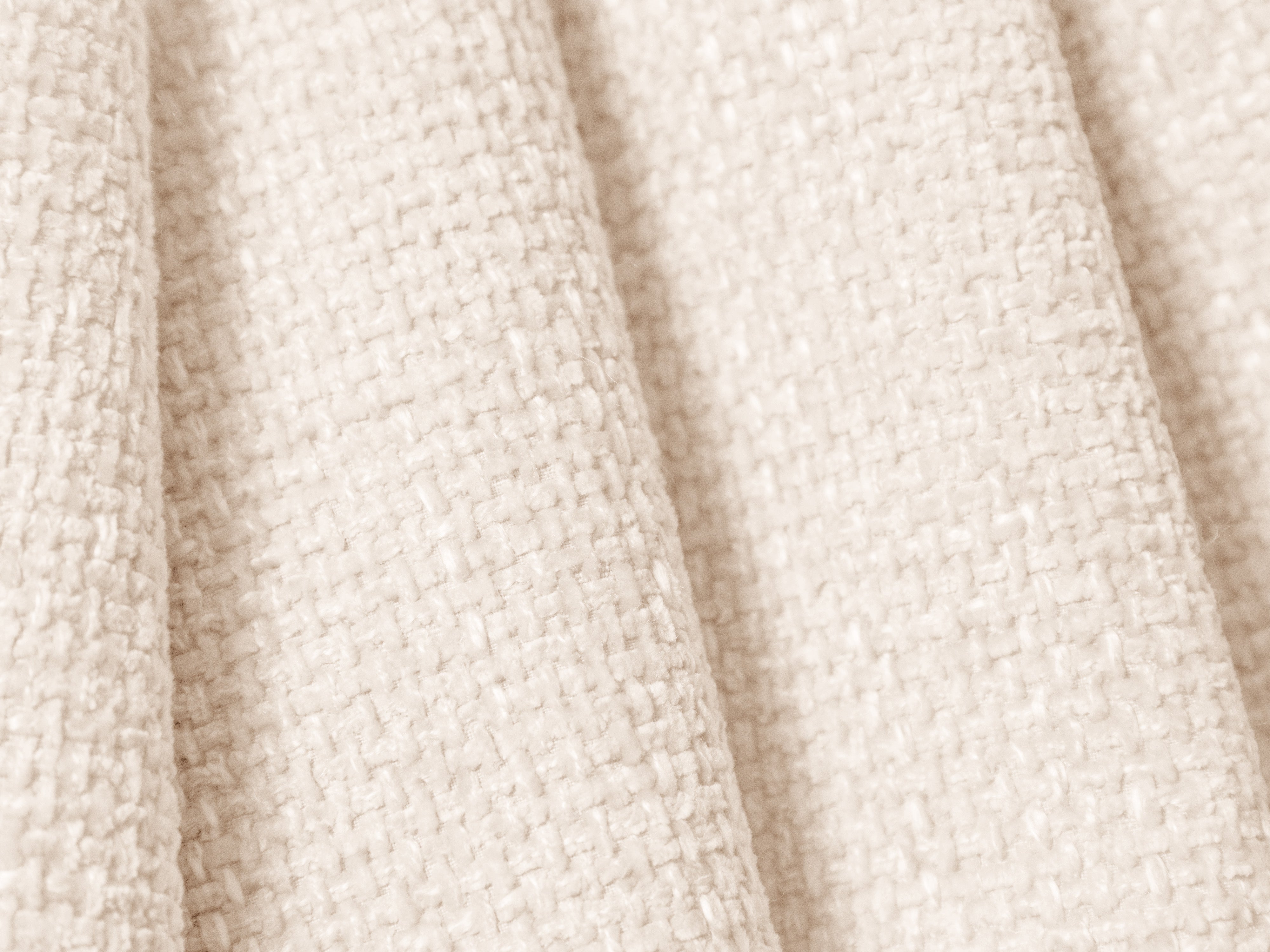 BELLIS Bed with Storage for Bedding in Light Beige Silky Chenille
