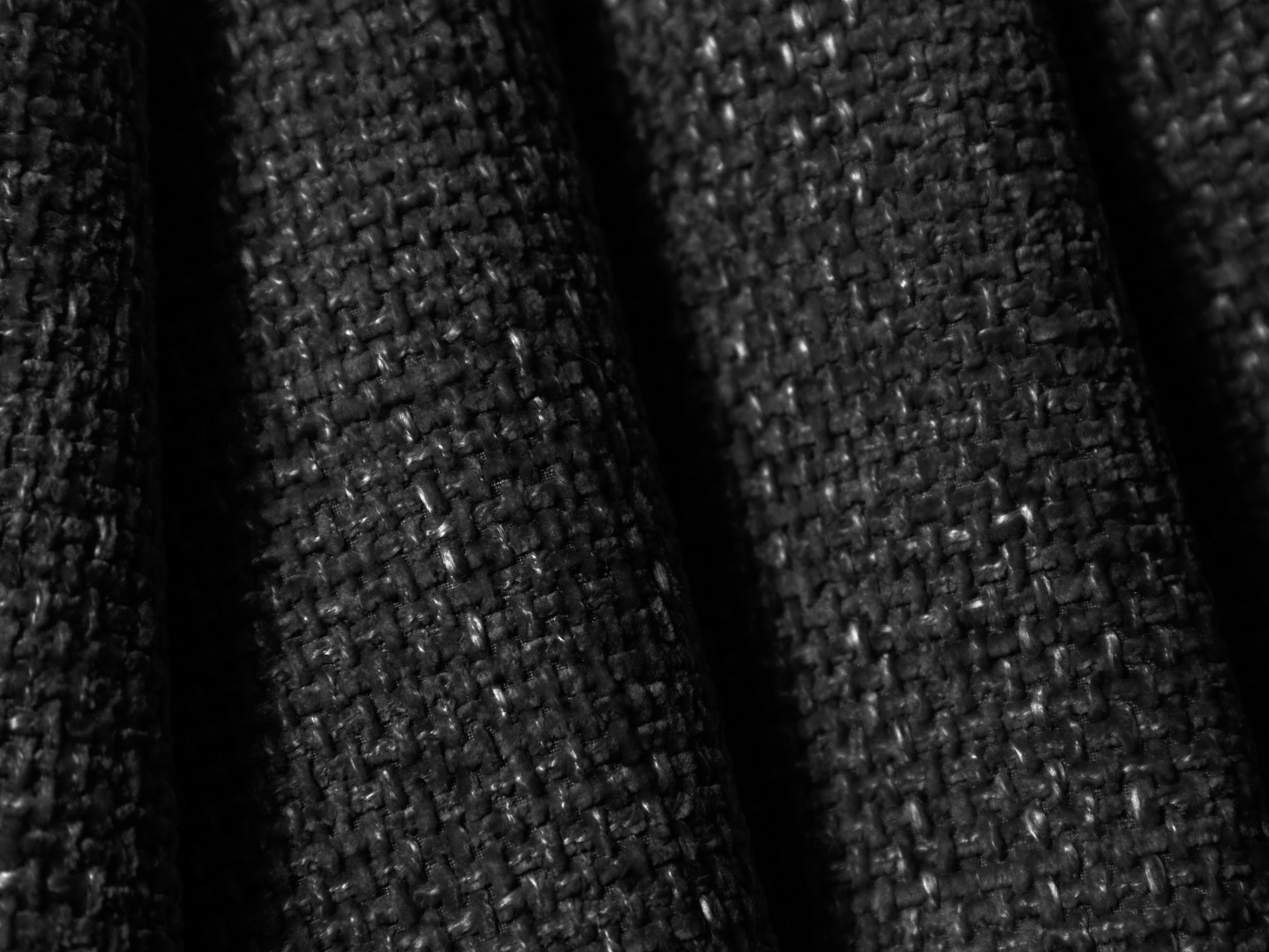 BELLIS Bed with Storage for Bedding in Black Silky Chenille