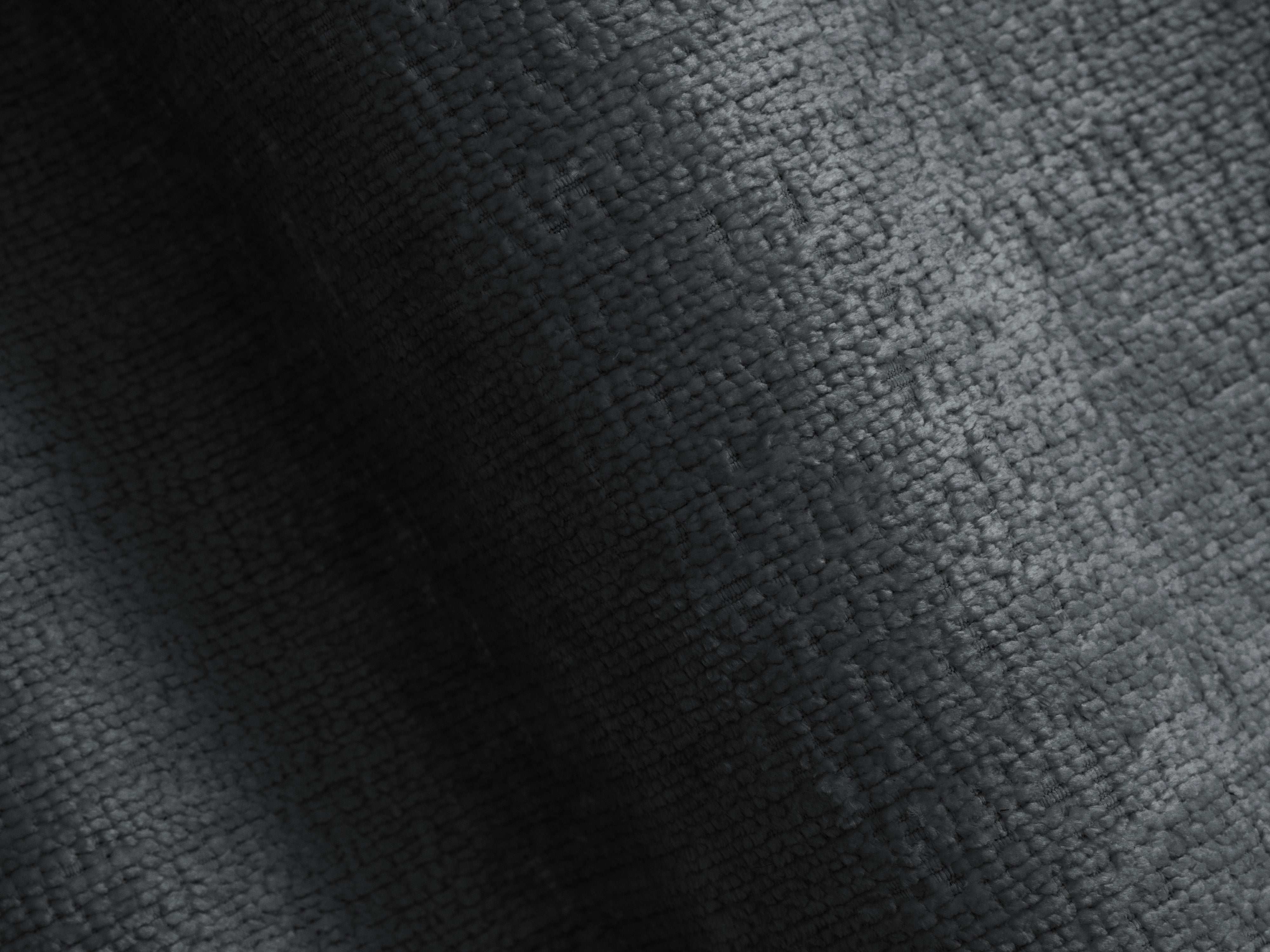 LUPINE dark gray chenille bed with storage