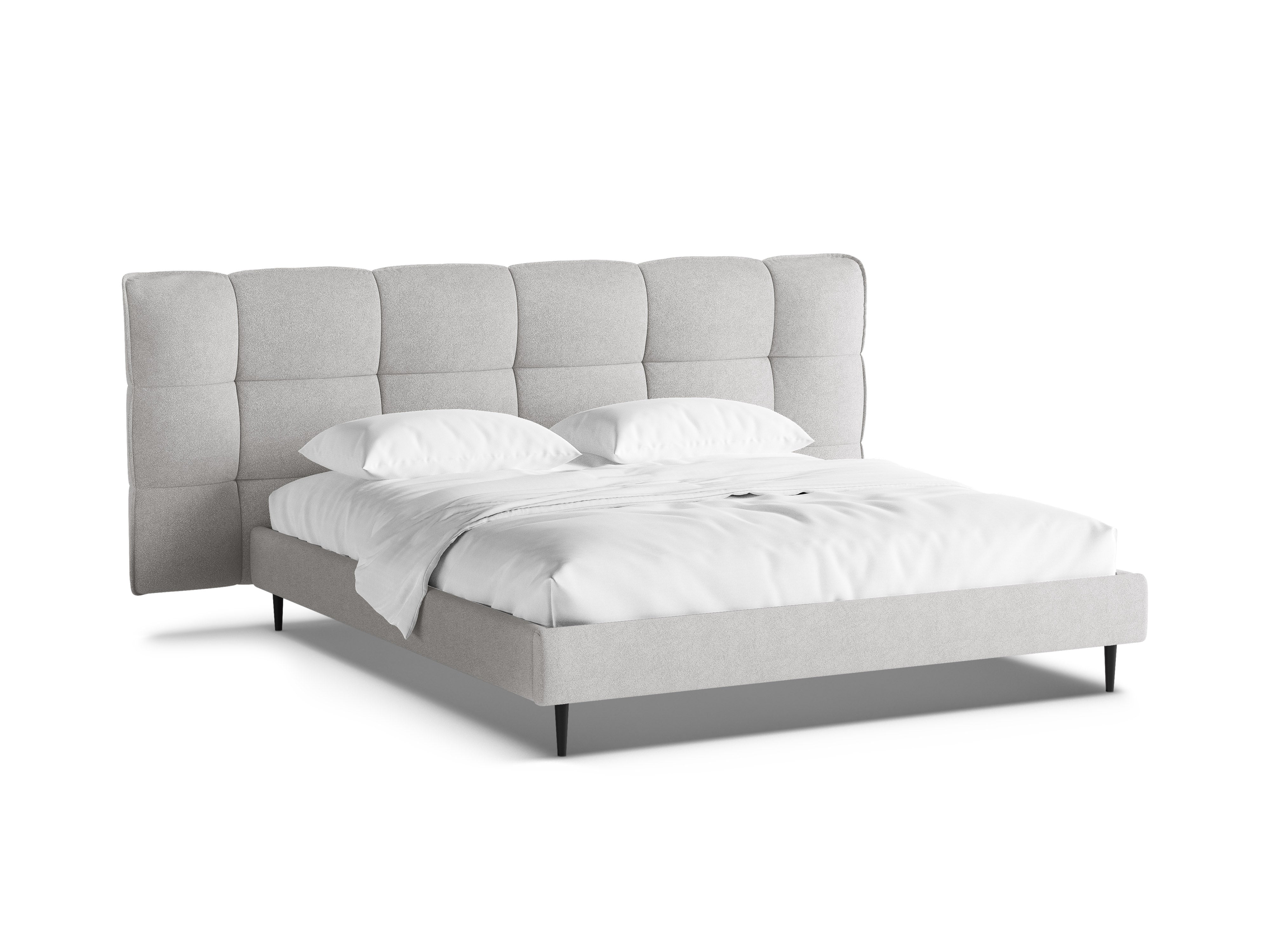 ERIC bed light gray boucle