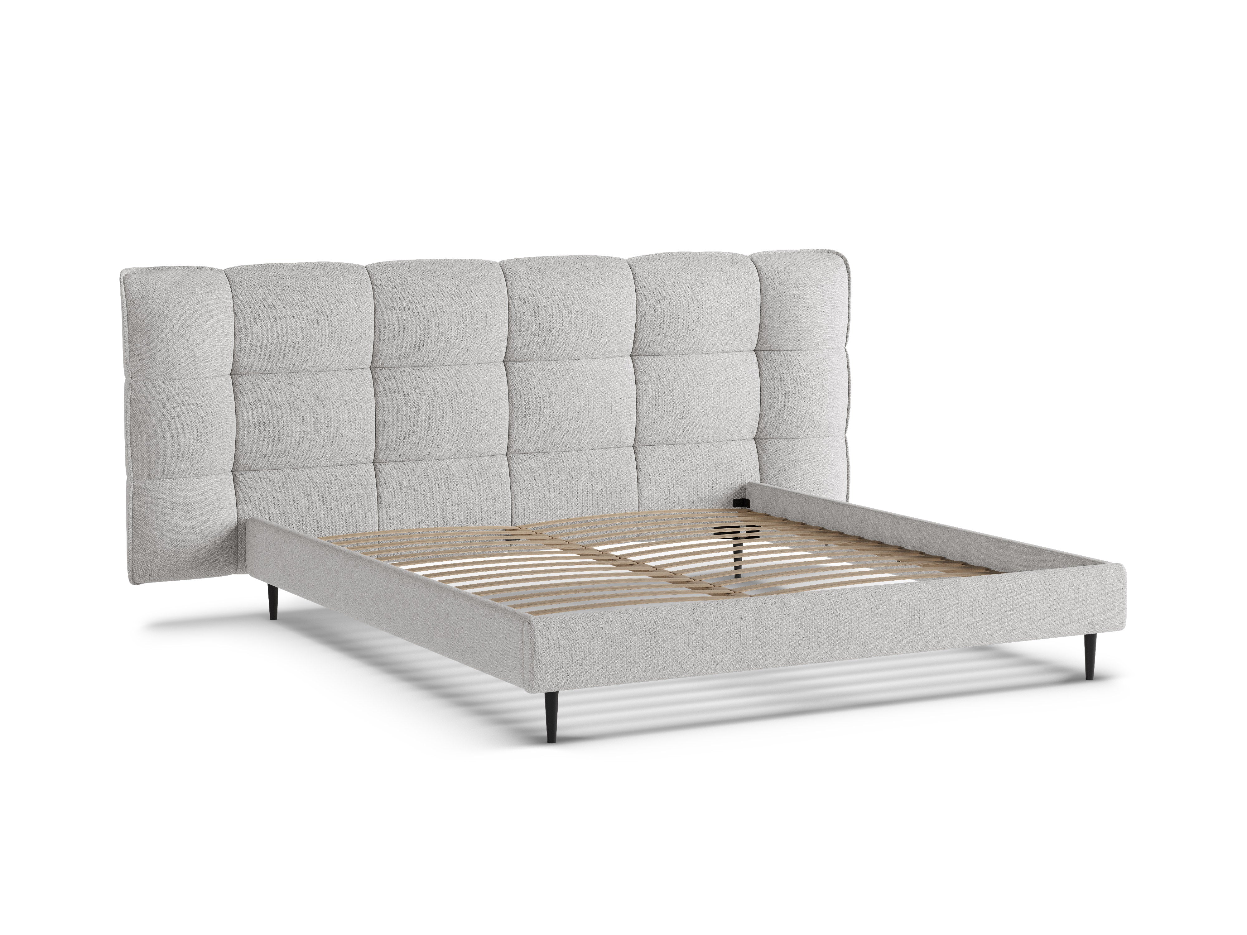 ERIC bed light gray boucle