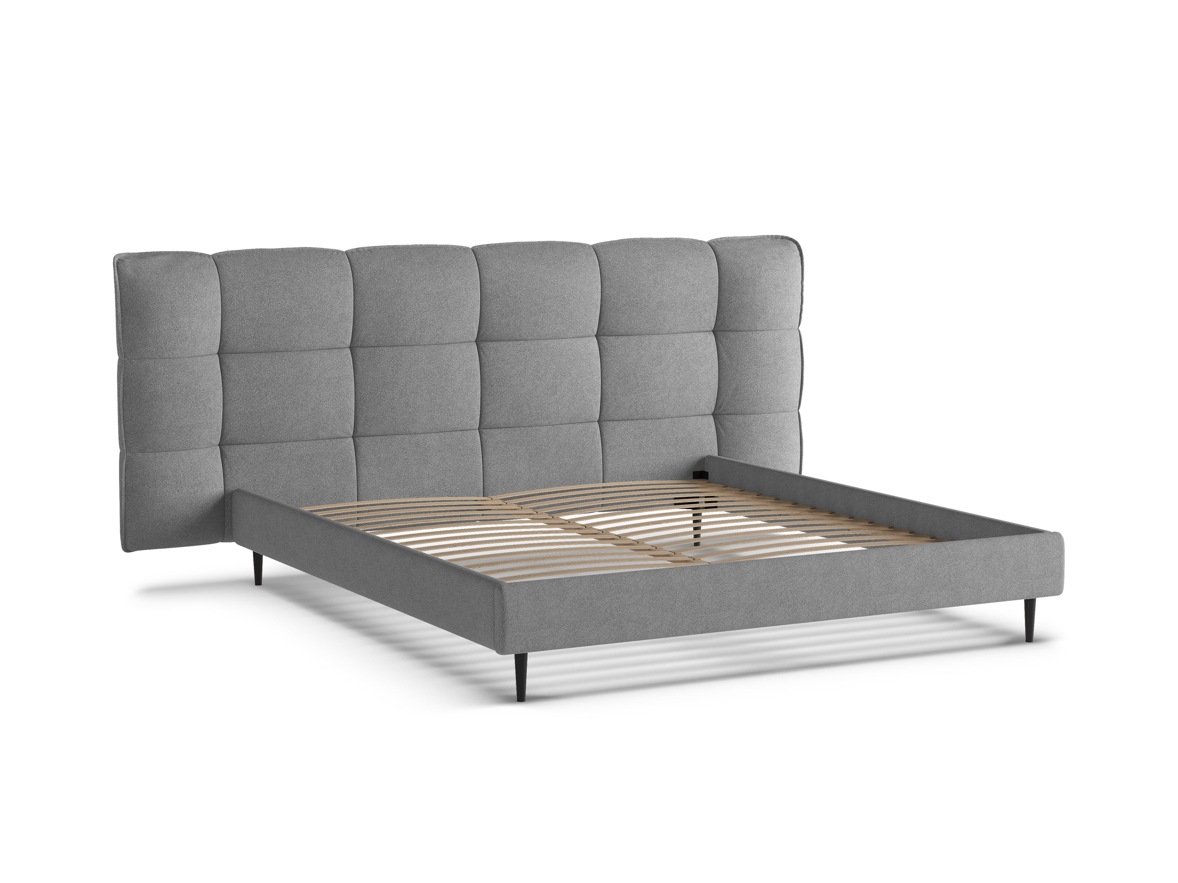ERIC bed dark gray boucle