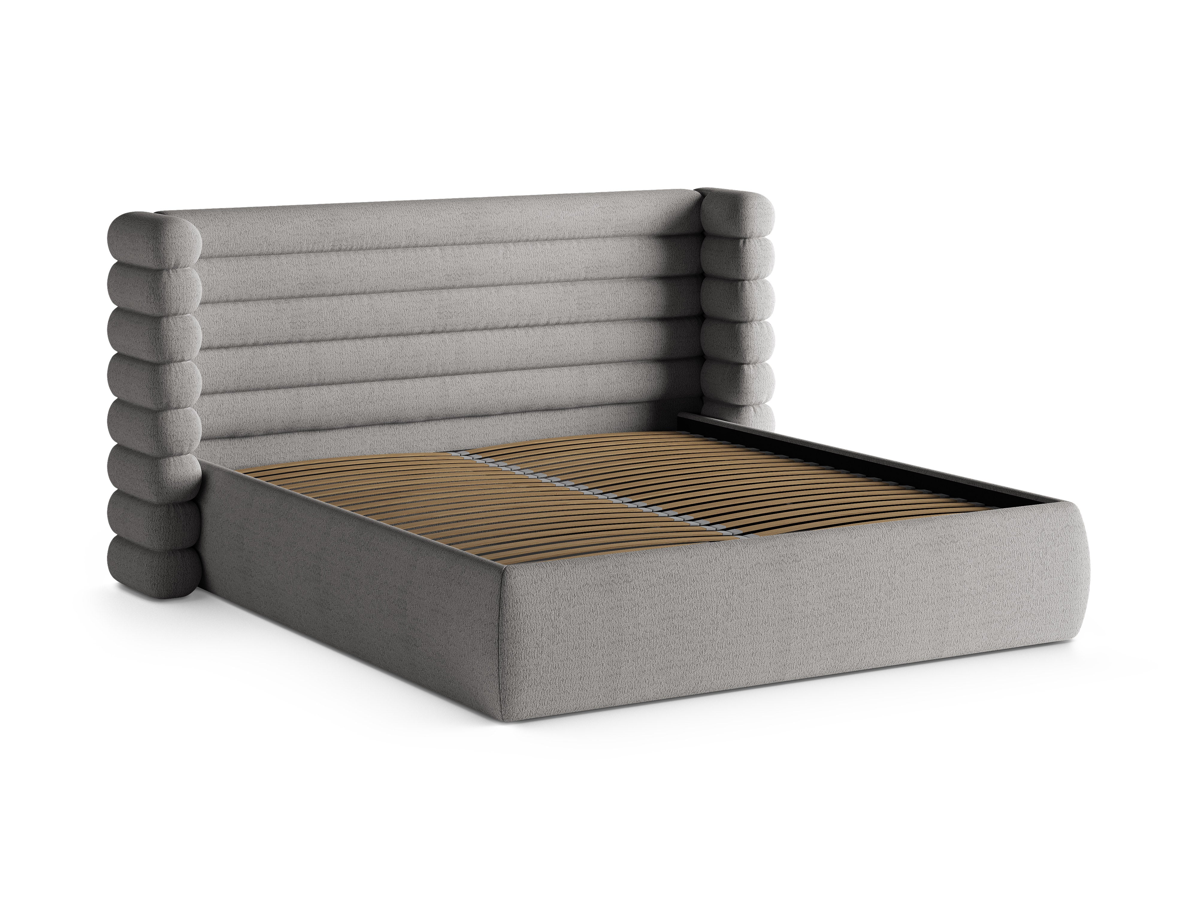 MOUNT Bed in Gray Boucle