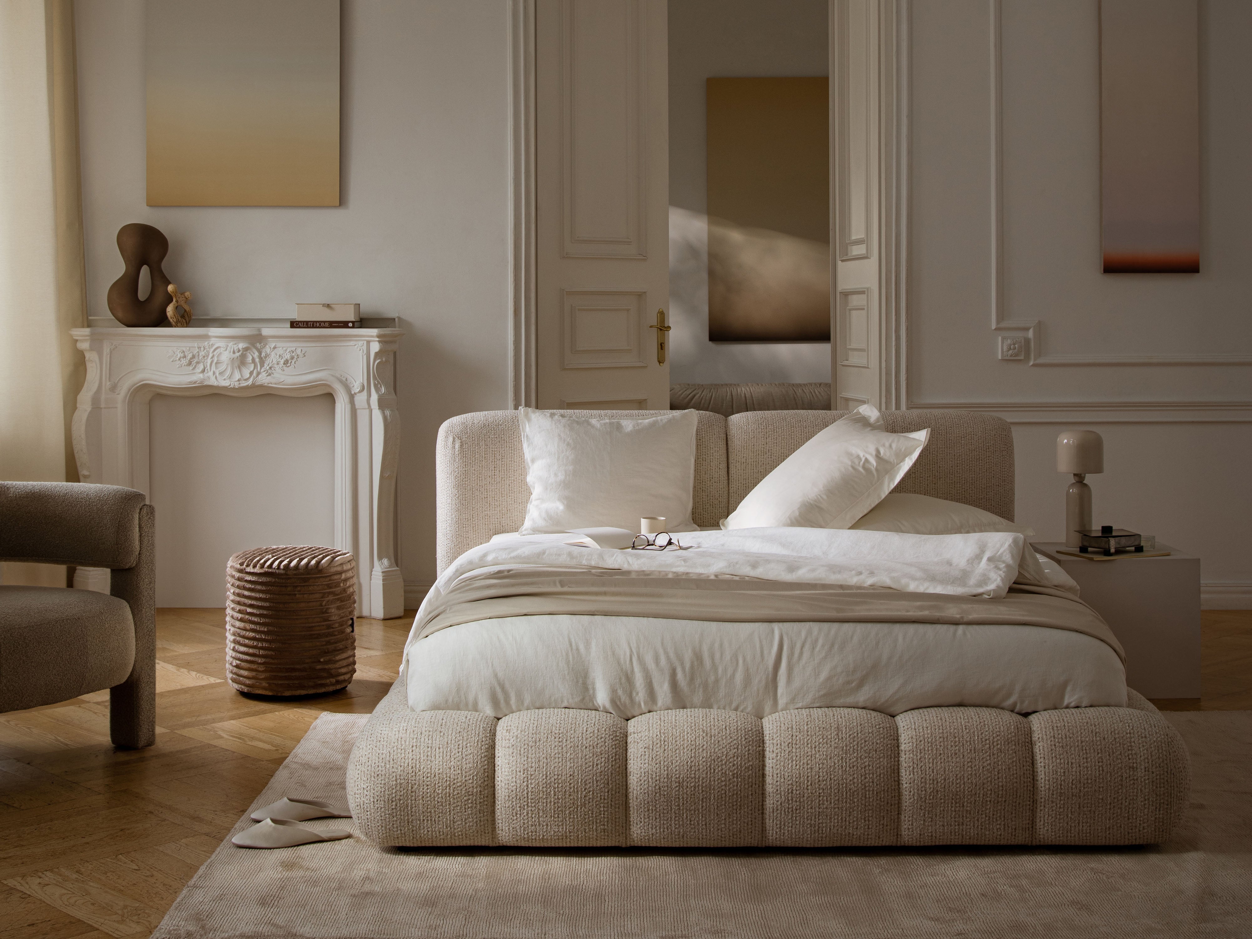 SOLANGE Bed Red Mélange