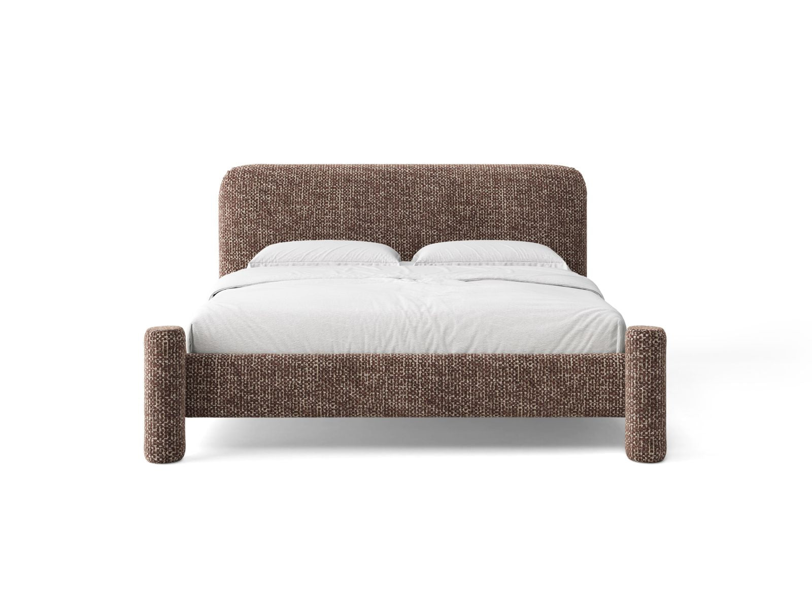 VERA bed in brown mélange