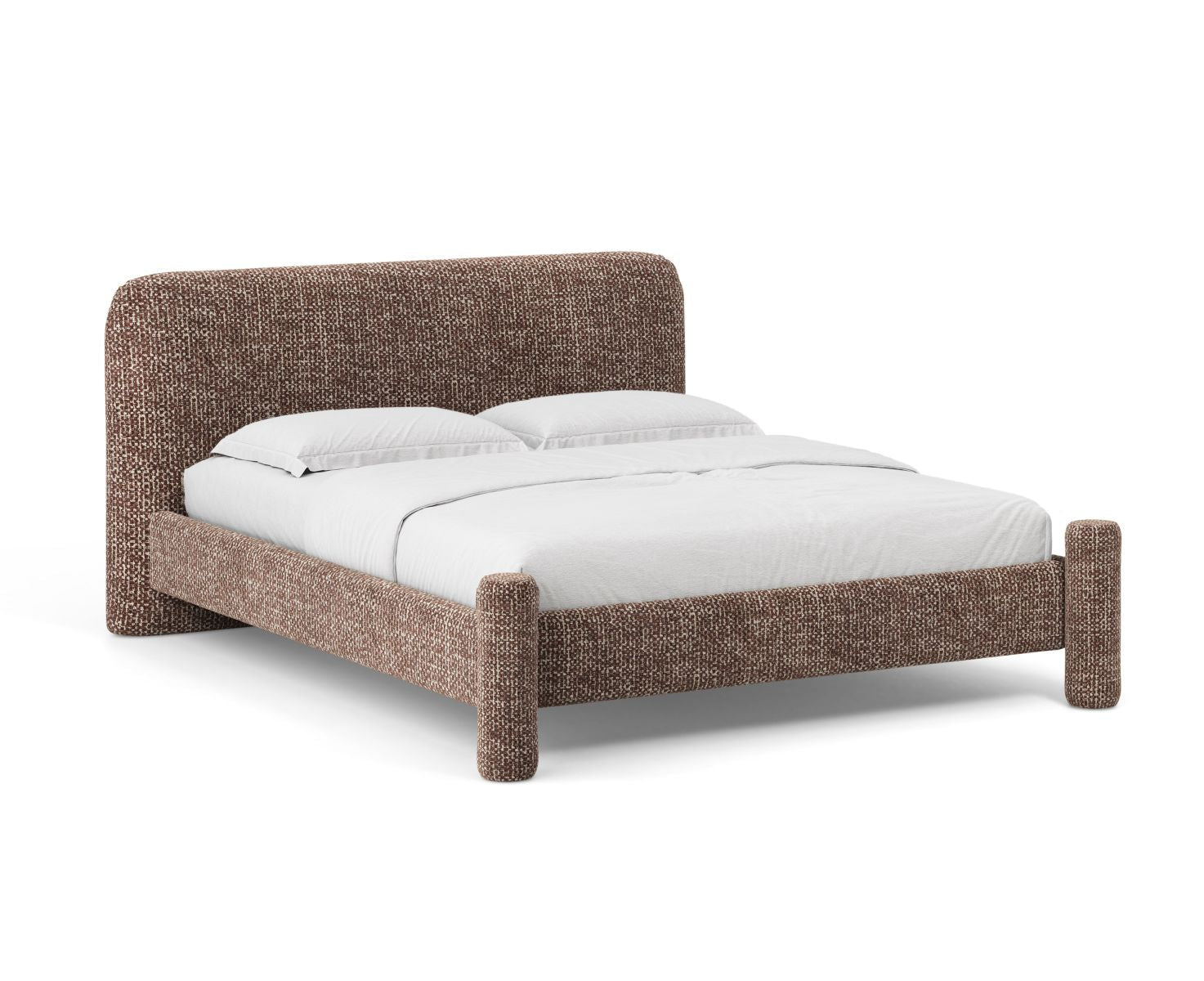 VERA bed in brown mélange