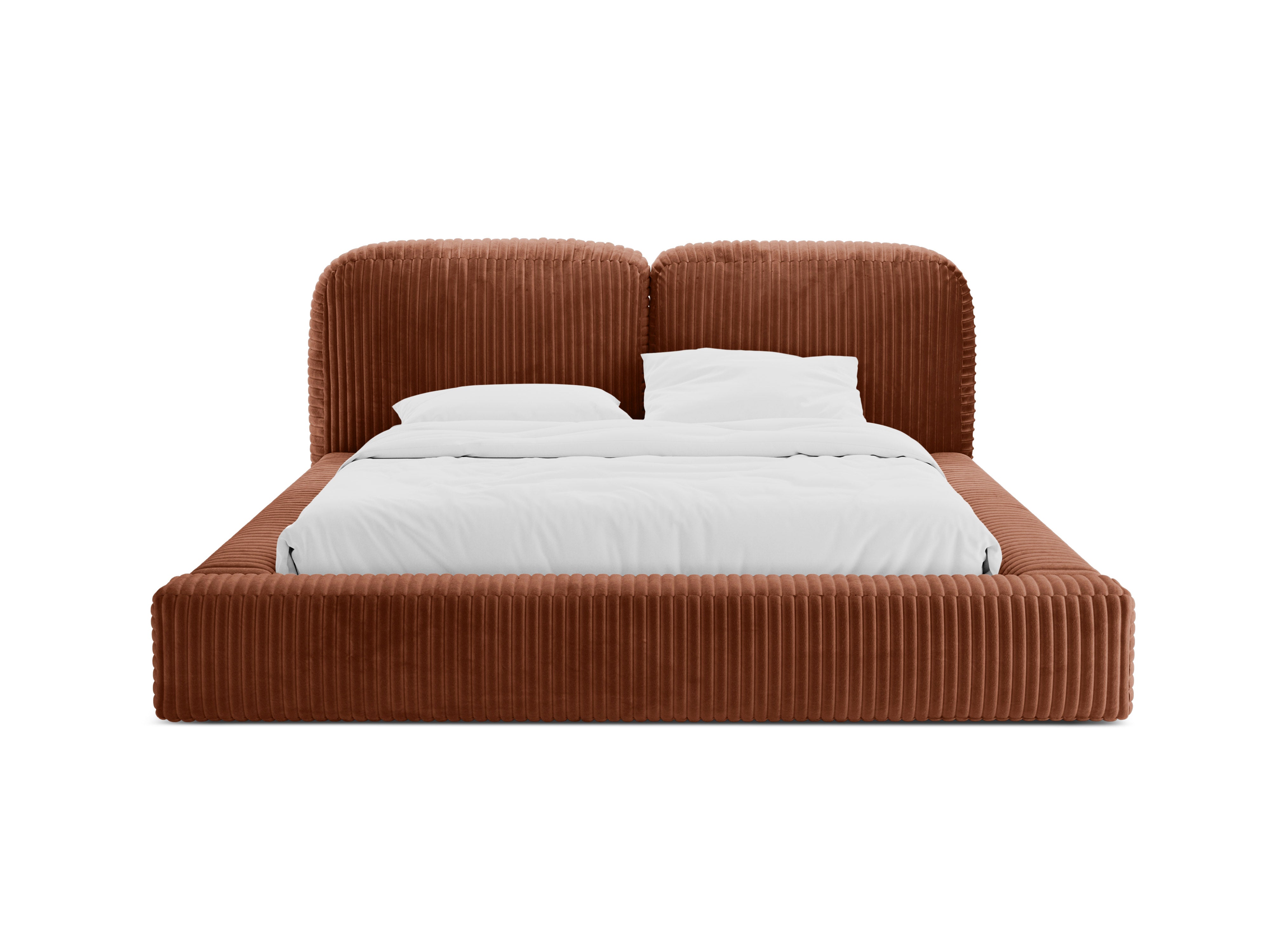 MARTINA Bed in Brick Corduroy