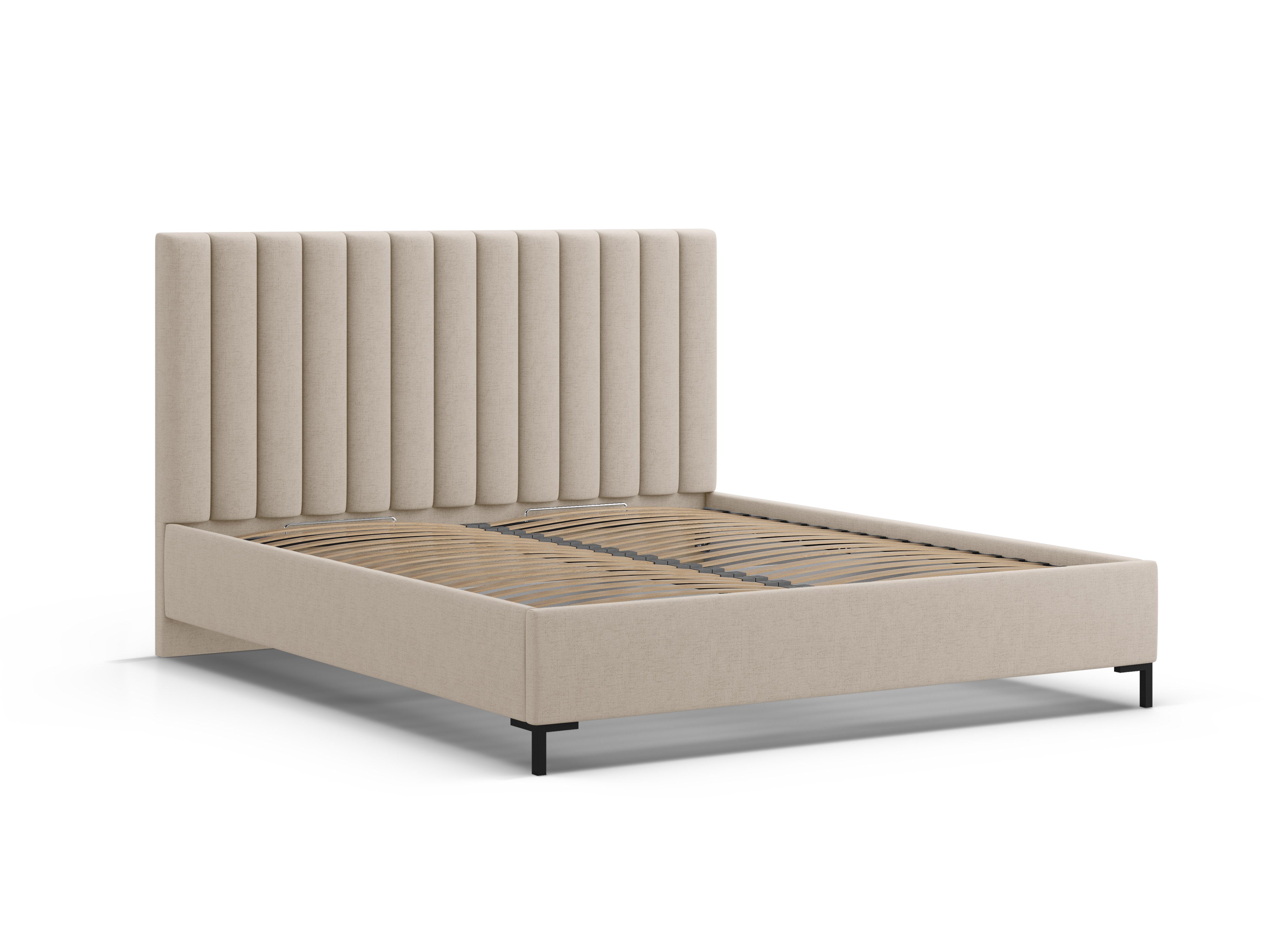 ALLISON cappuccino bed with storage for bedding