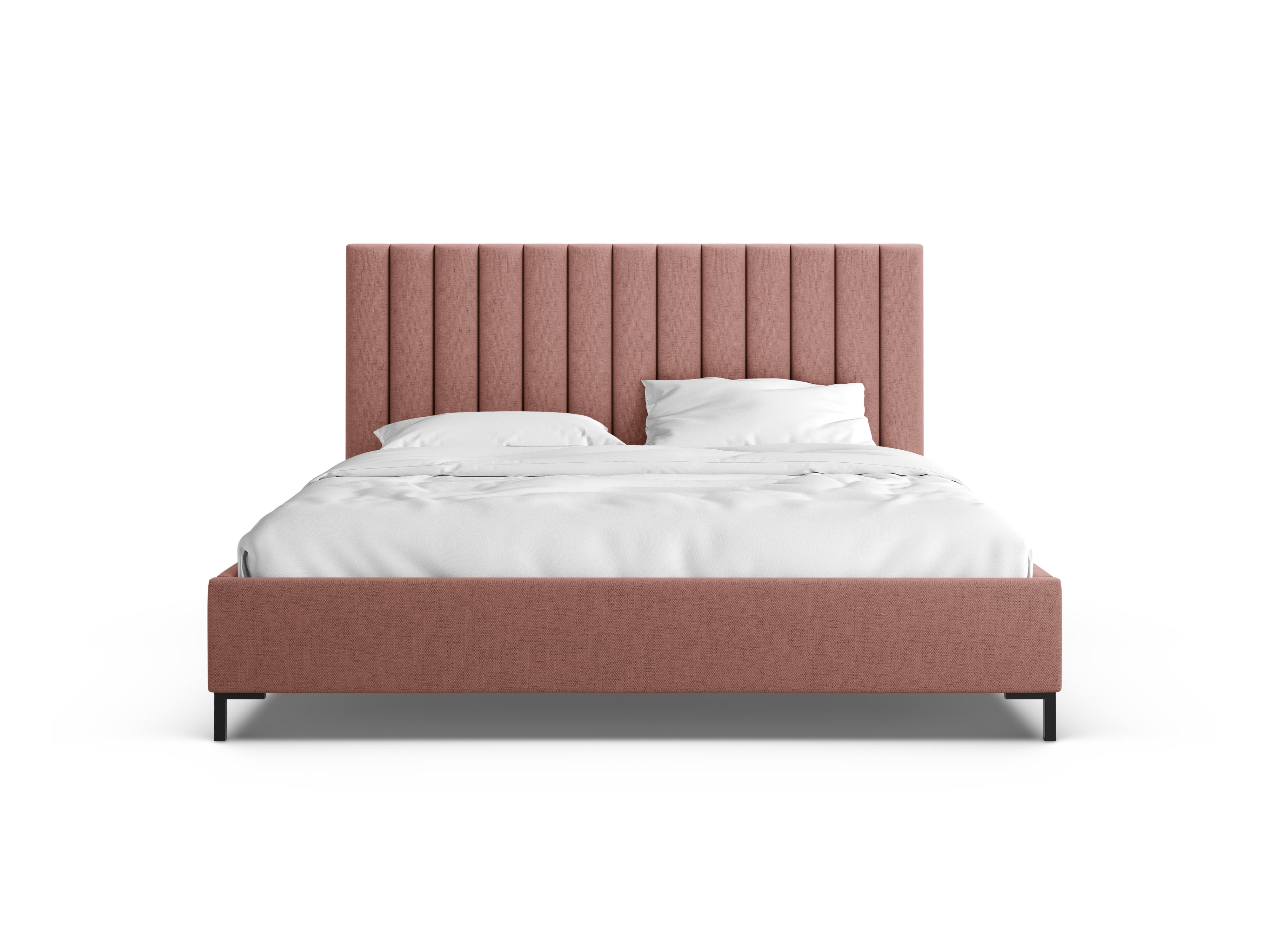 ALLISON dark pink bed with storage for bedding