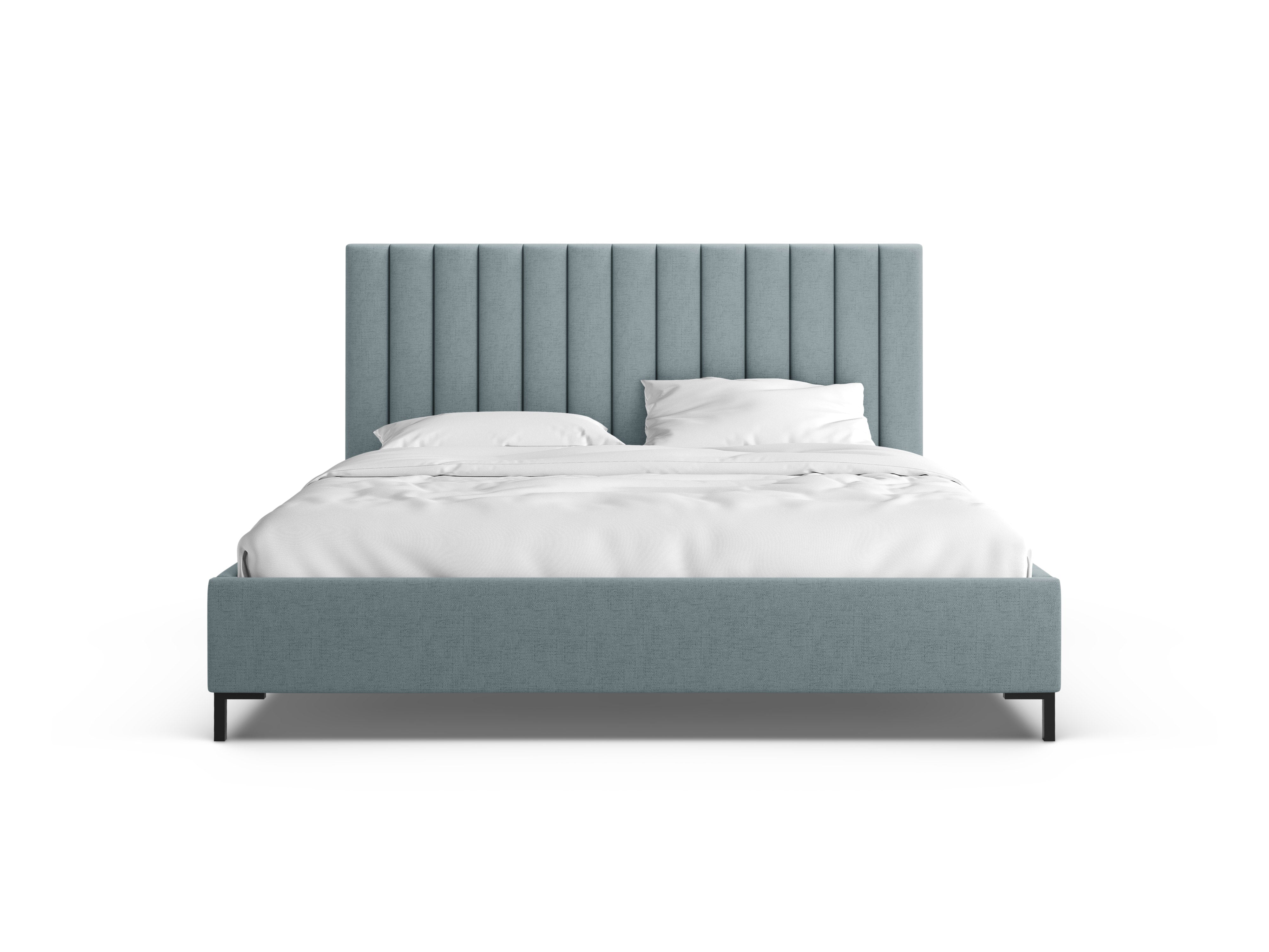ALLISON blue bed with storage for bedding