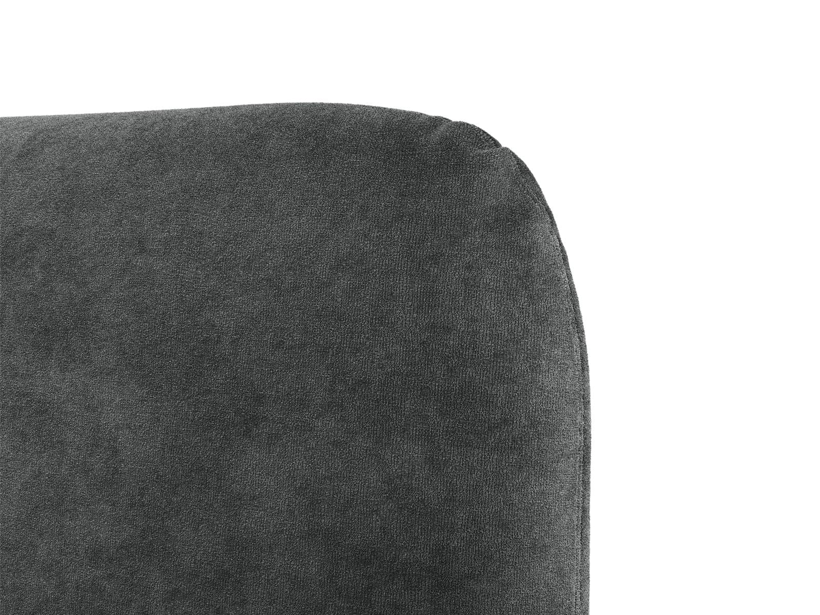 VERA bed in dark gray chenille