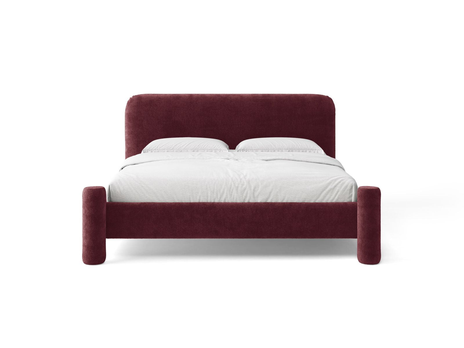 VERA bed in cherry chenille