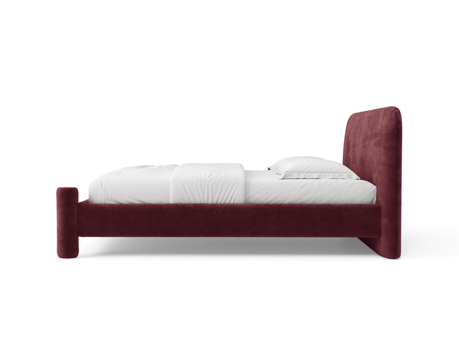 VERA bed in cherry chenille