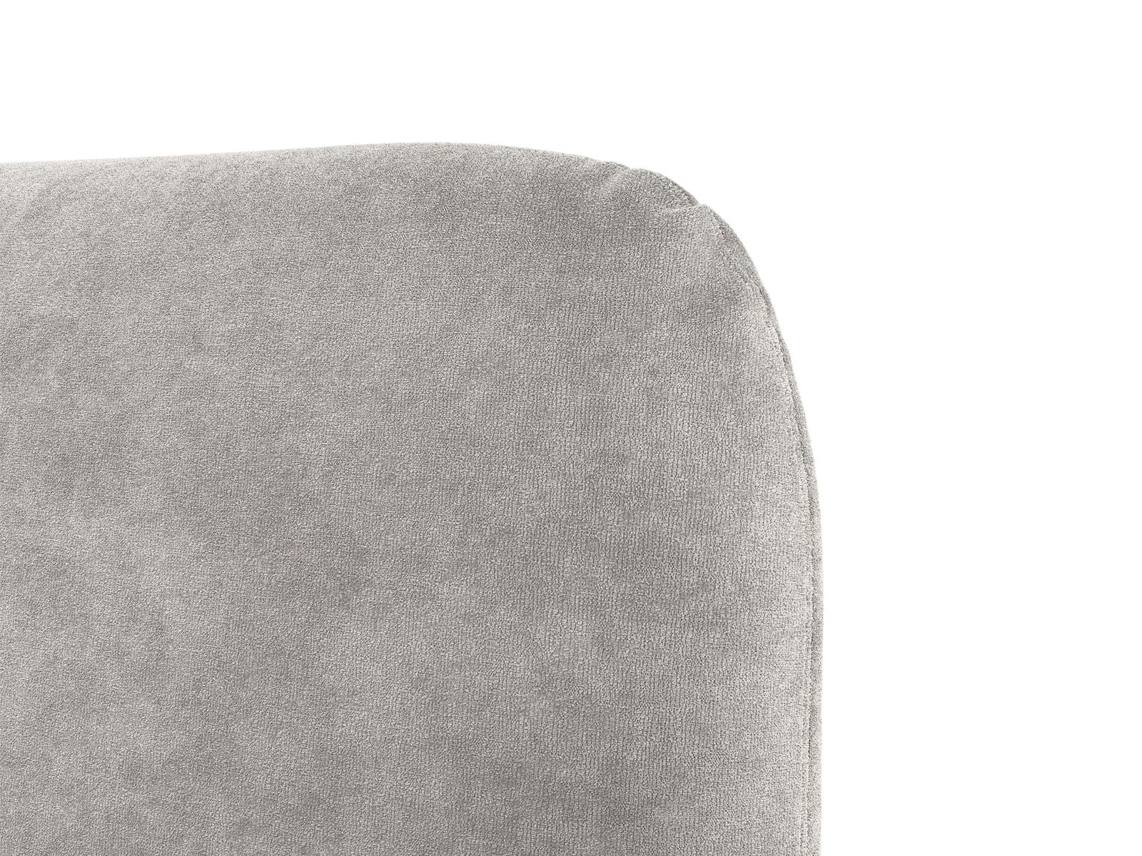 VERA bed in light gray chenille