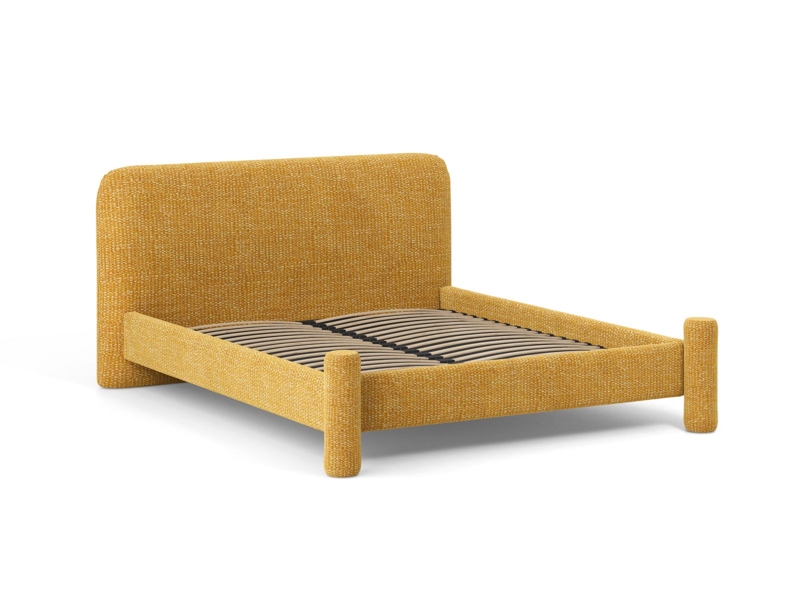 VERA bed in mustard mélange