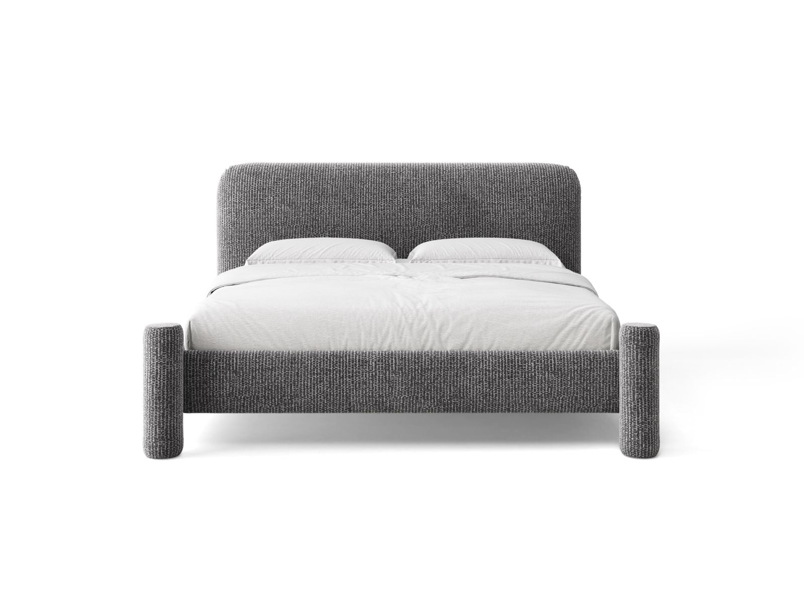 VERA bed in dark gray mélange