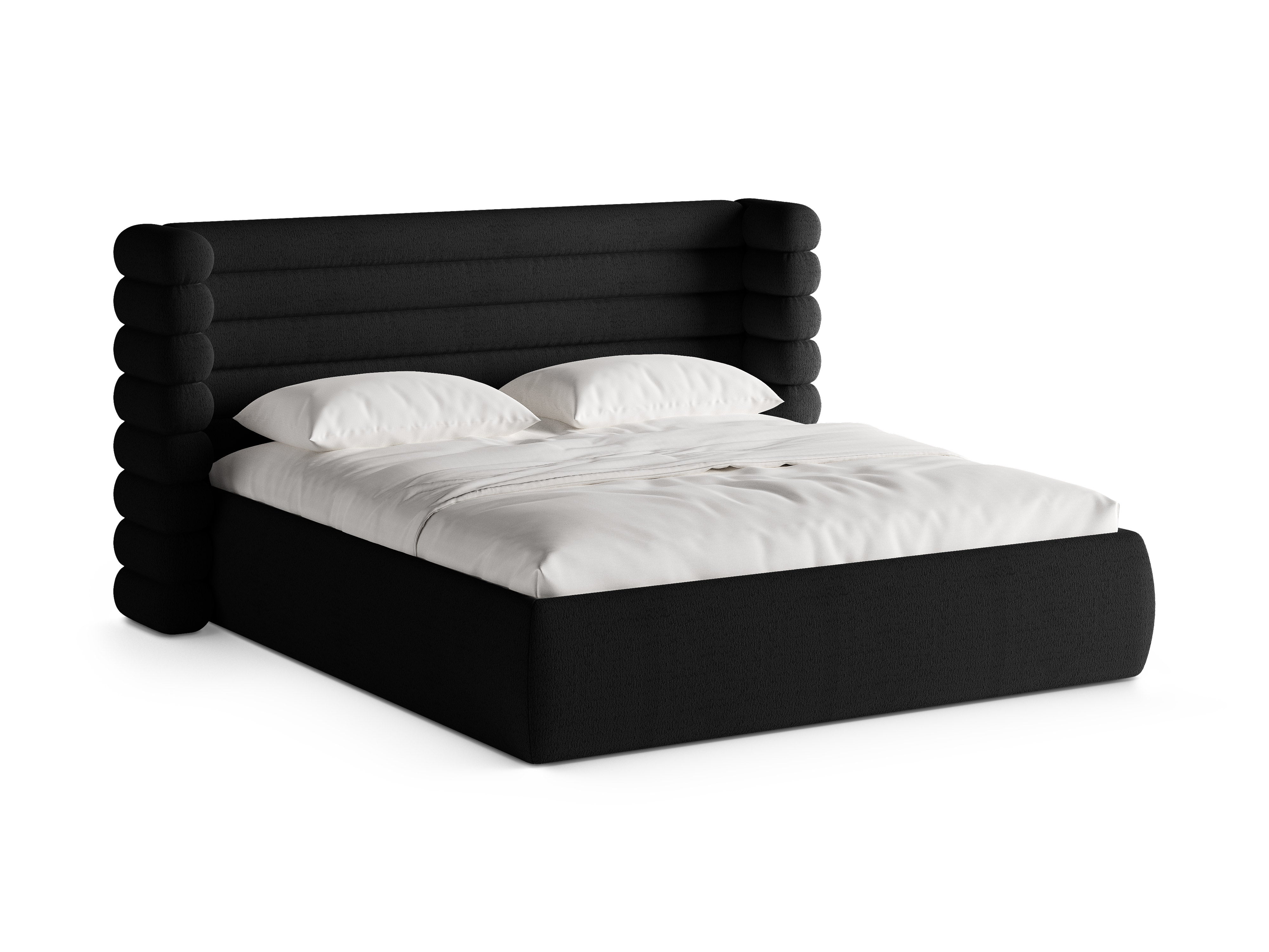 MOUNT Bed Black Boucle