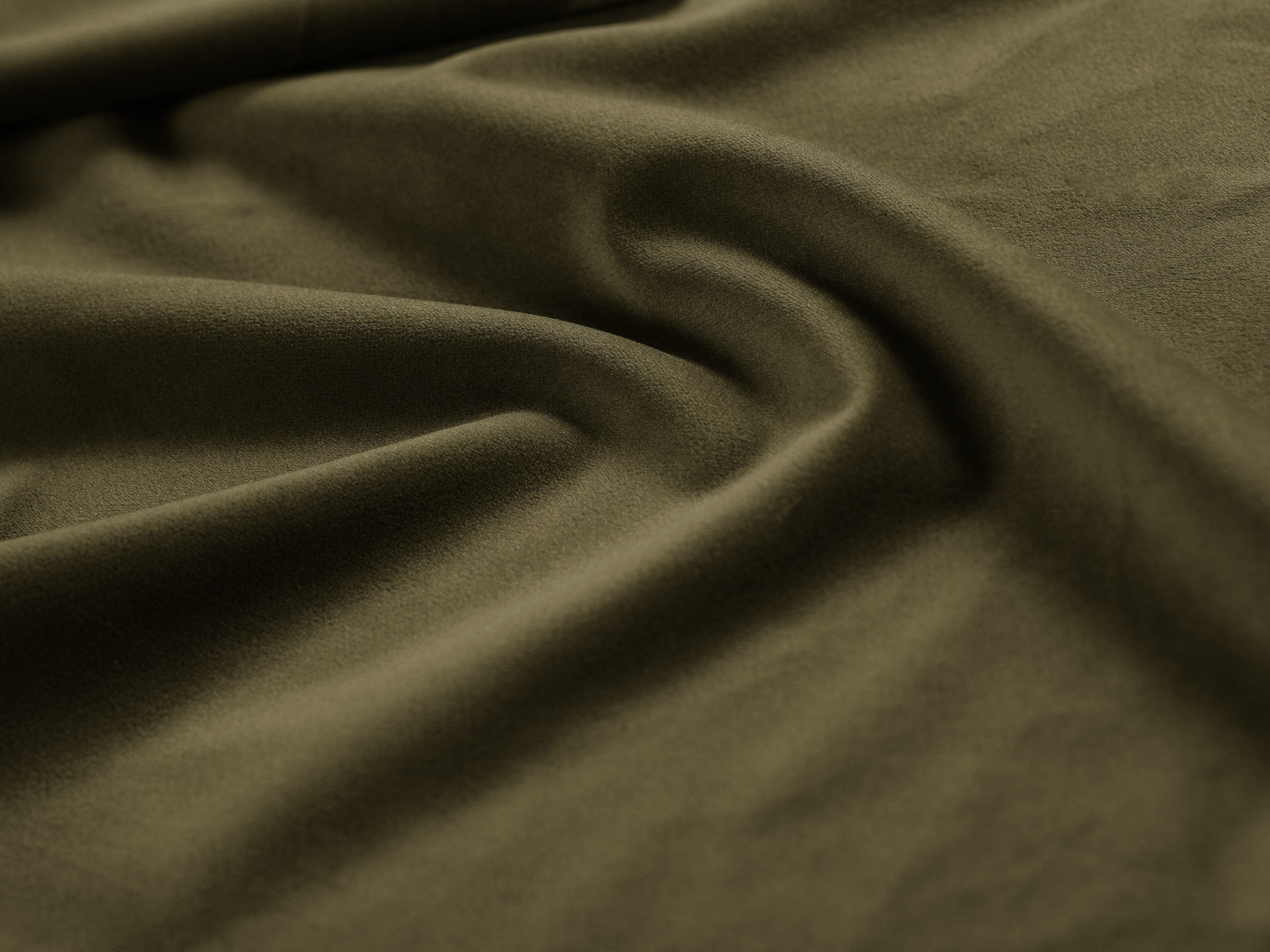 Single velvet bed with storage for bedding ALLISON green