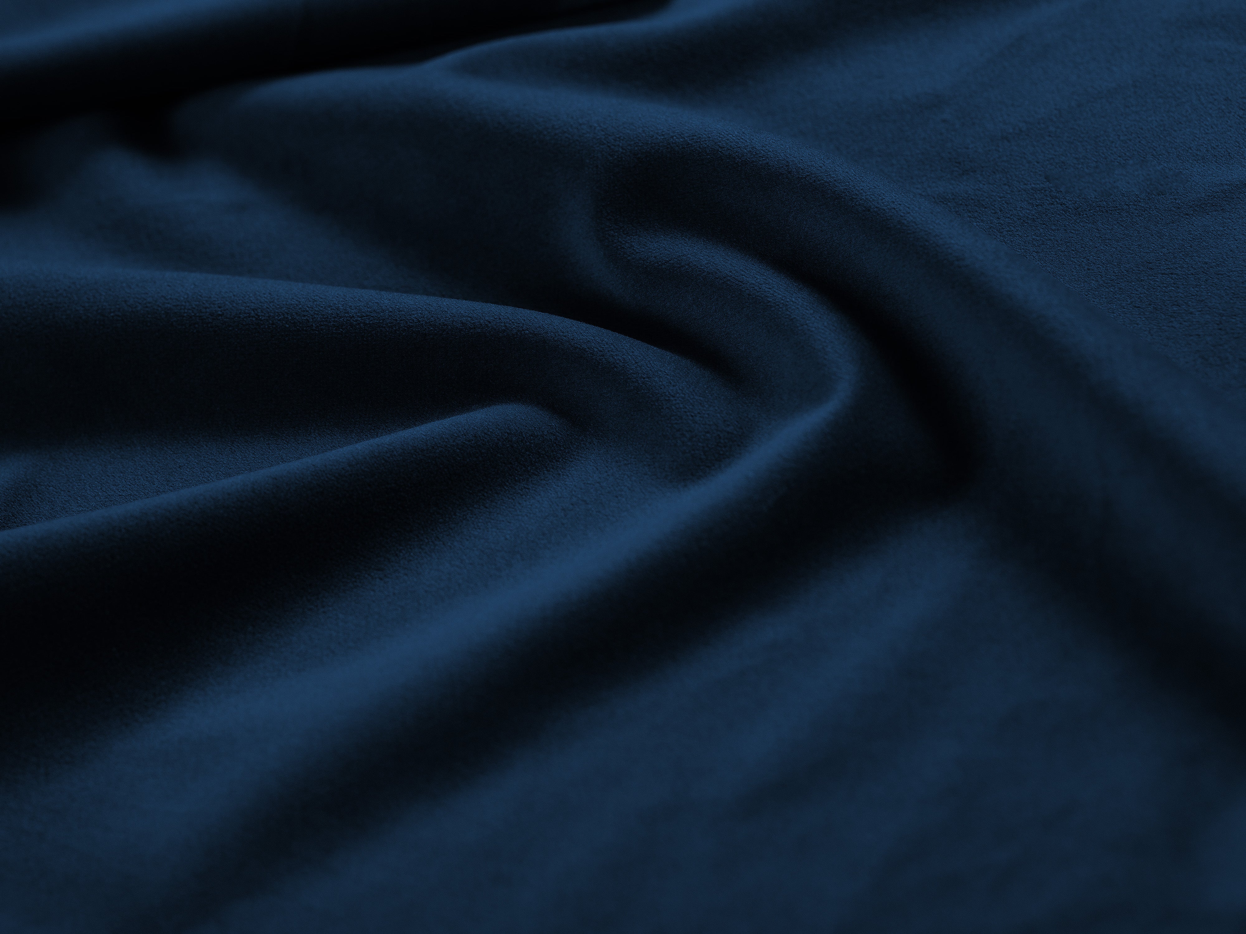 Single velvet bed with storage for bedding ALLISON royal blue