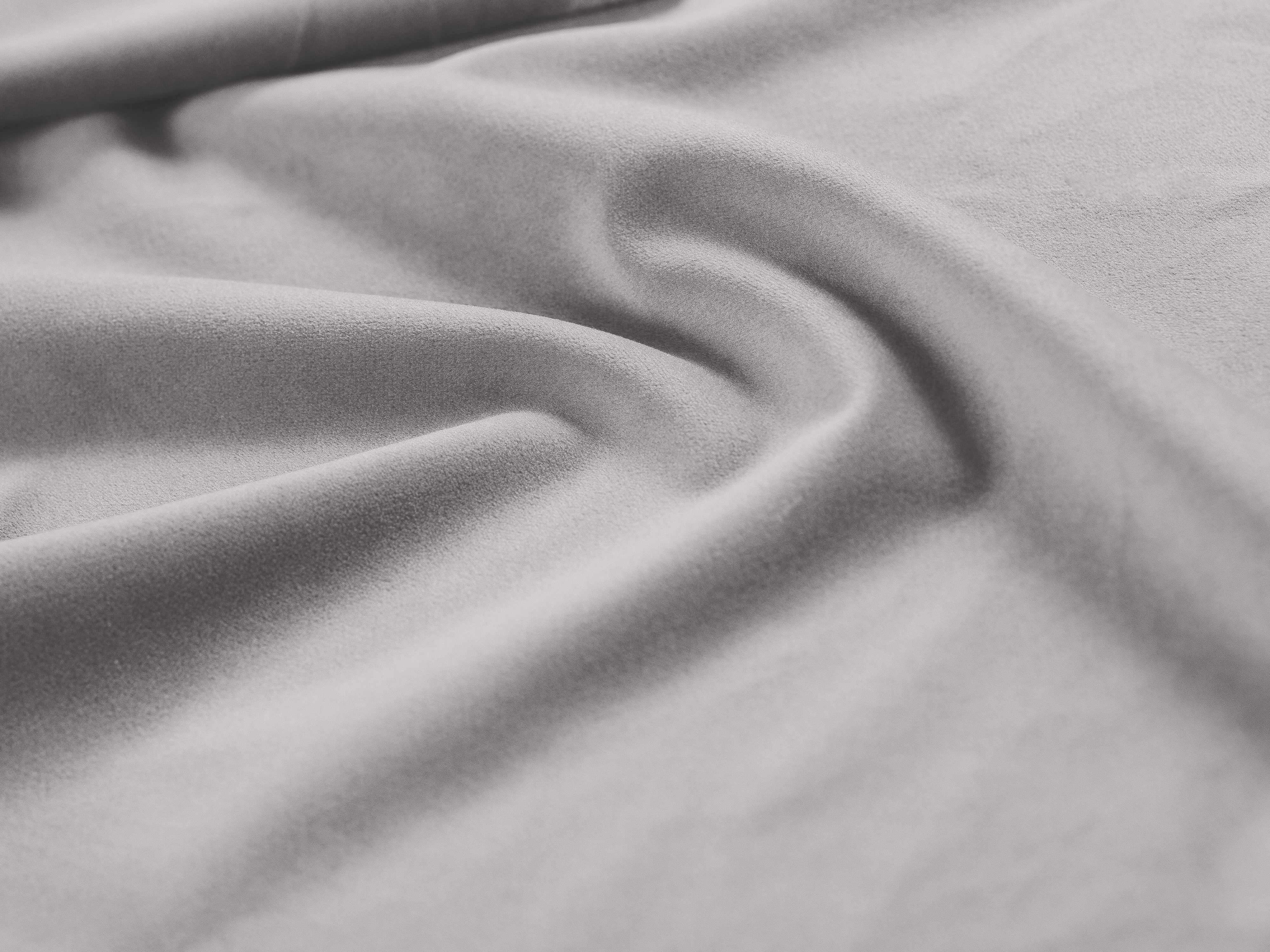 Single velvet bed with storage for bedding ALLISON silver