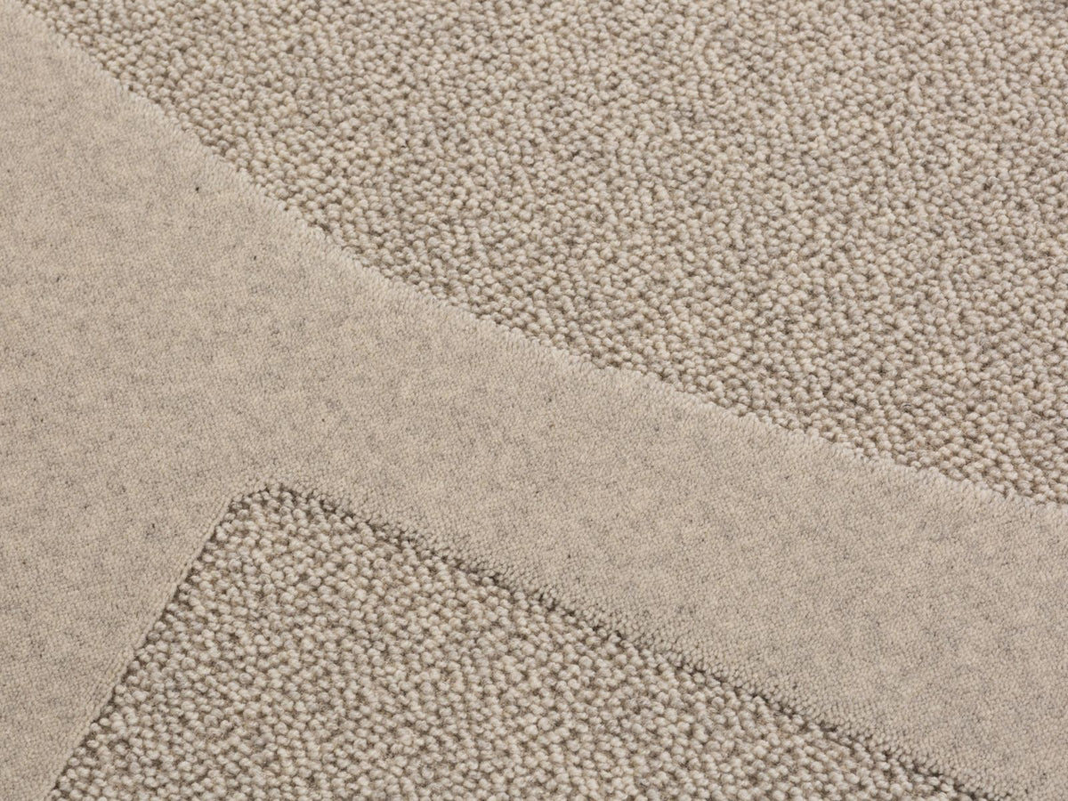 Dywan wełniany FLOW jasnoszary – ujęcie 9