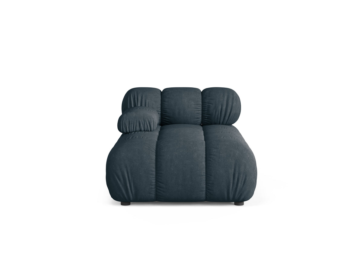 Left-facing BELLIS chaise longue in deep petrol