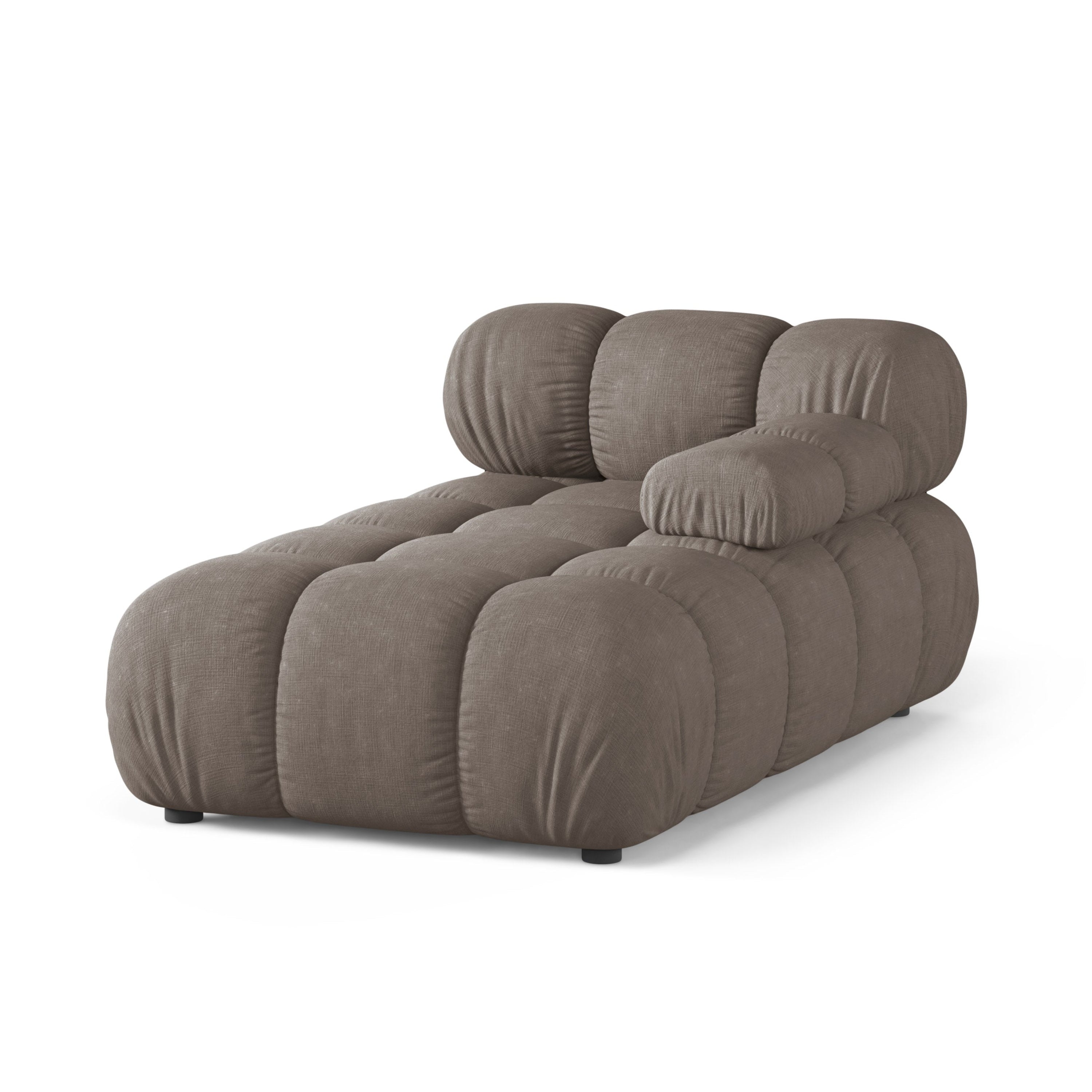 Right-facing chaise longue BELLIS dark cappuccino