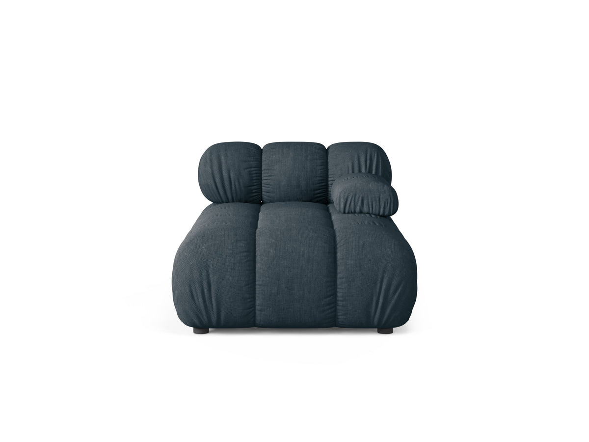 Right-facing BELLIS chaise longue in deep petrol