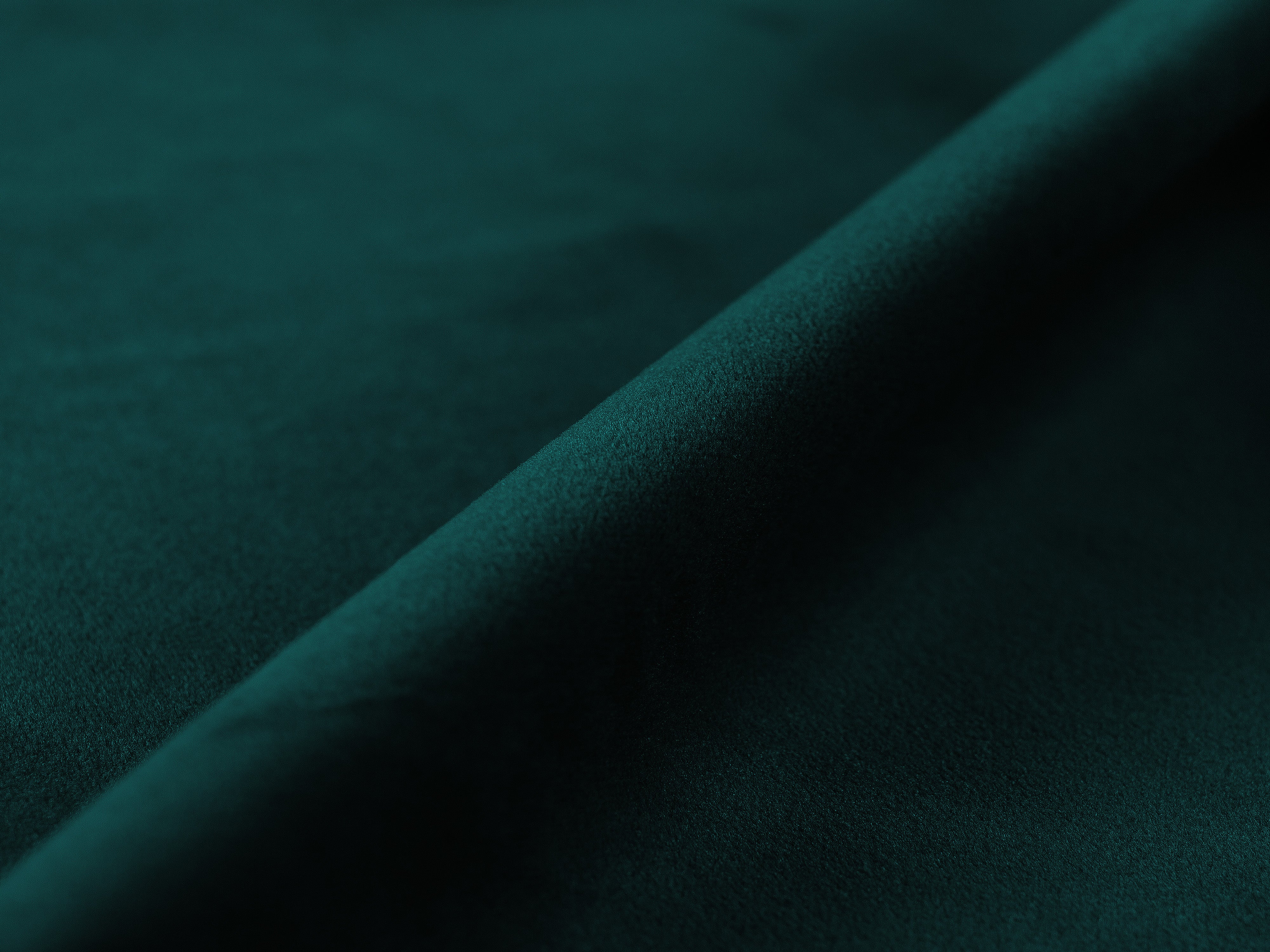 Right-facing BELLIS chaise longue in deep petrol velvet
