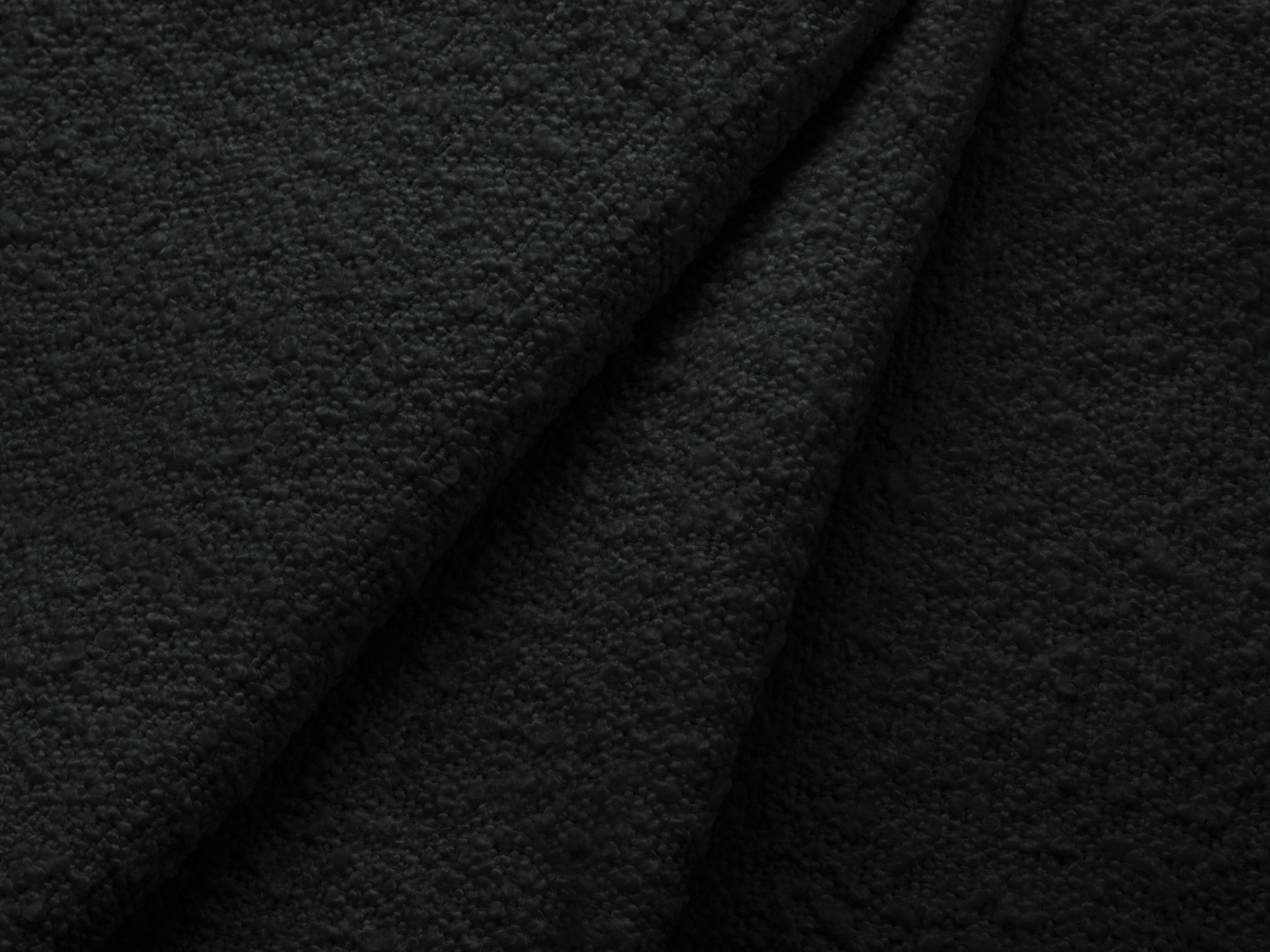 Symmetrical Corner Sofa KATE Black Boucle