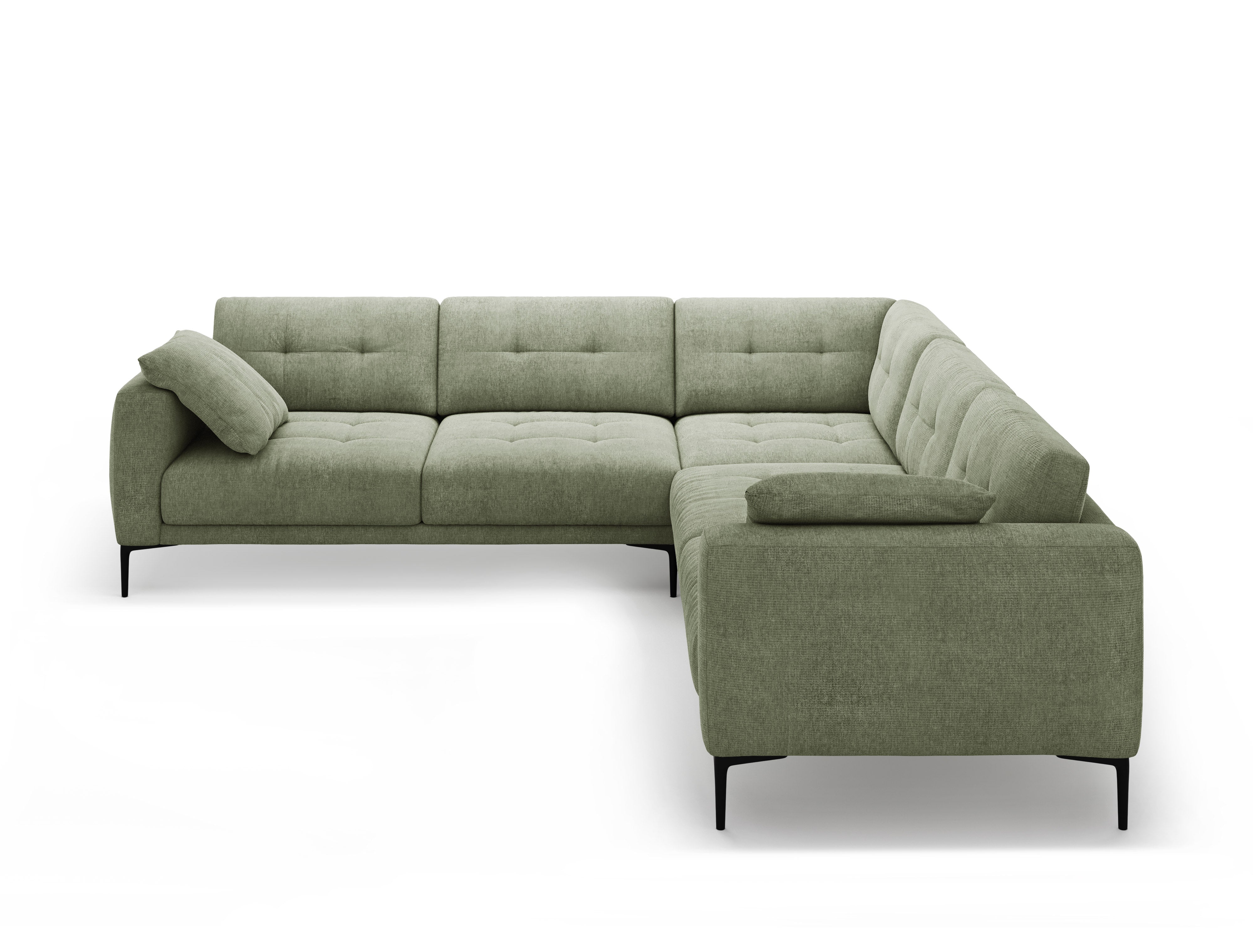 Symmetrical Corner Sofa BEMY Olive Chenille