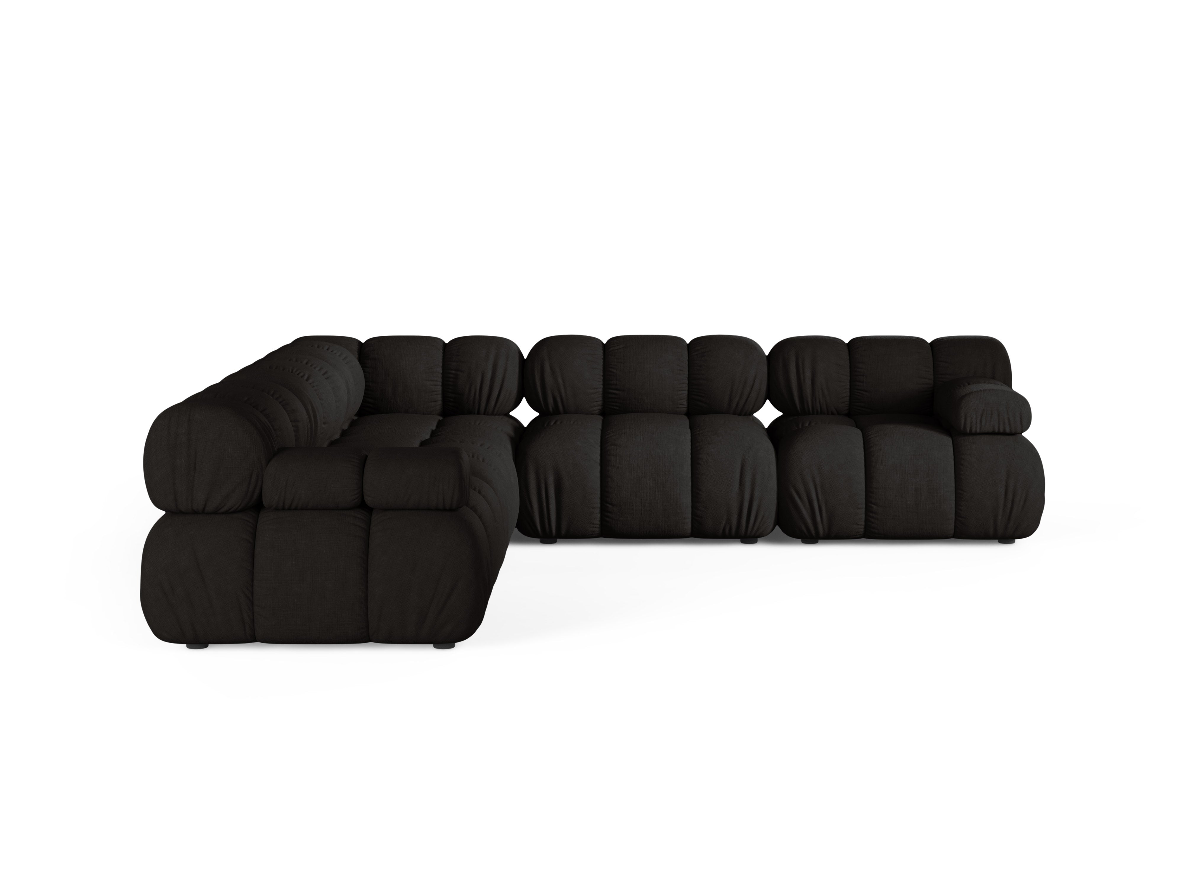 Symmetrical Corner Sofa BELLIS in Black