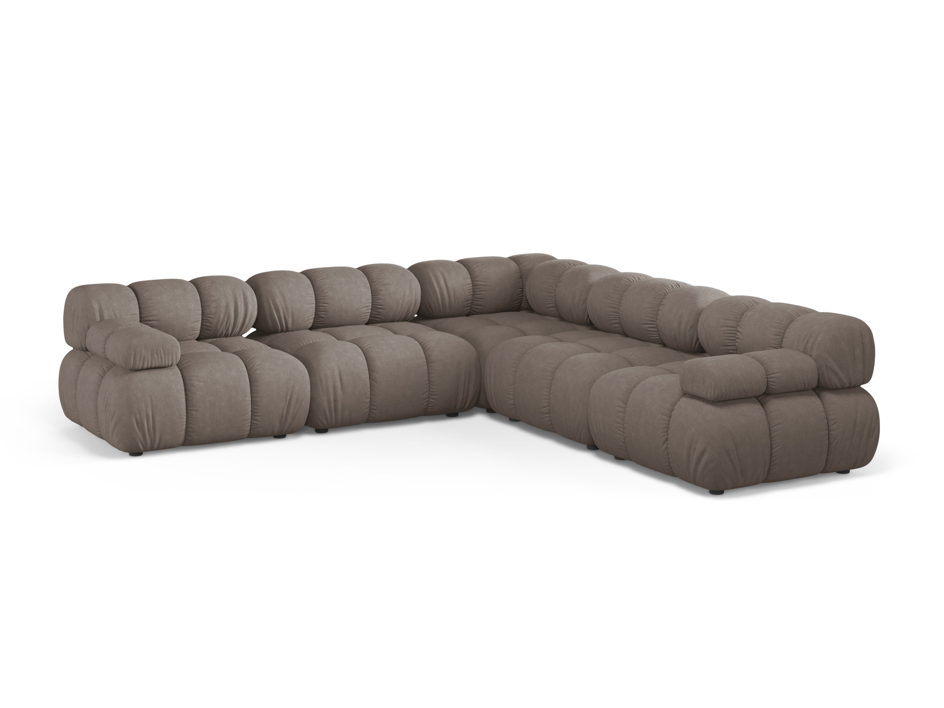 Symmetrical Corner Sofa BELLIS in Dark Cappuccino