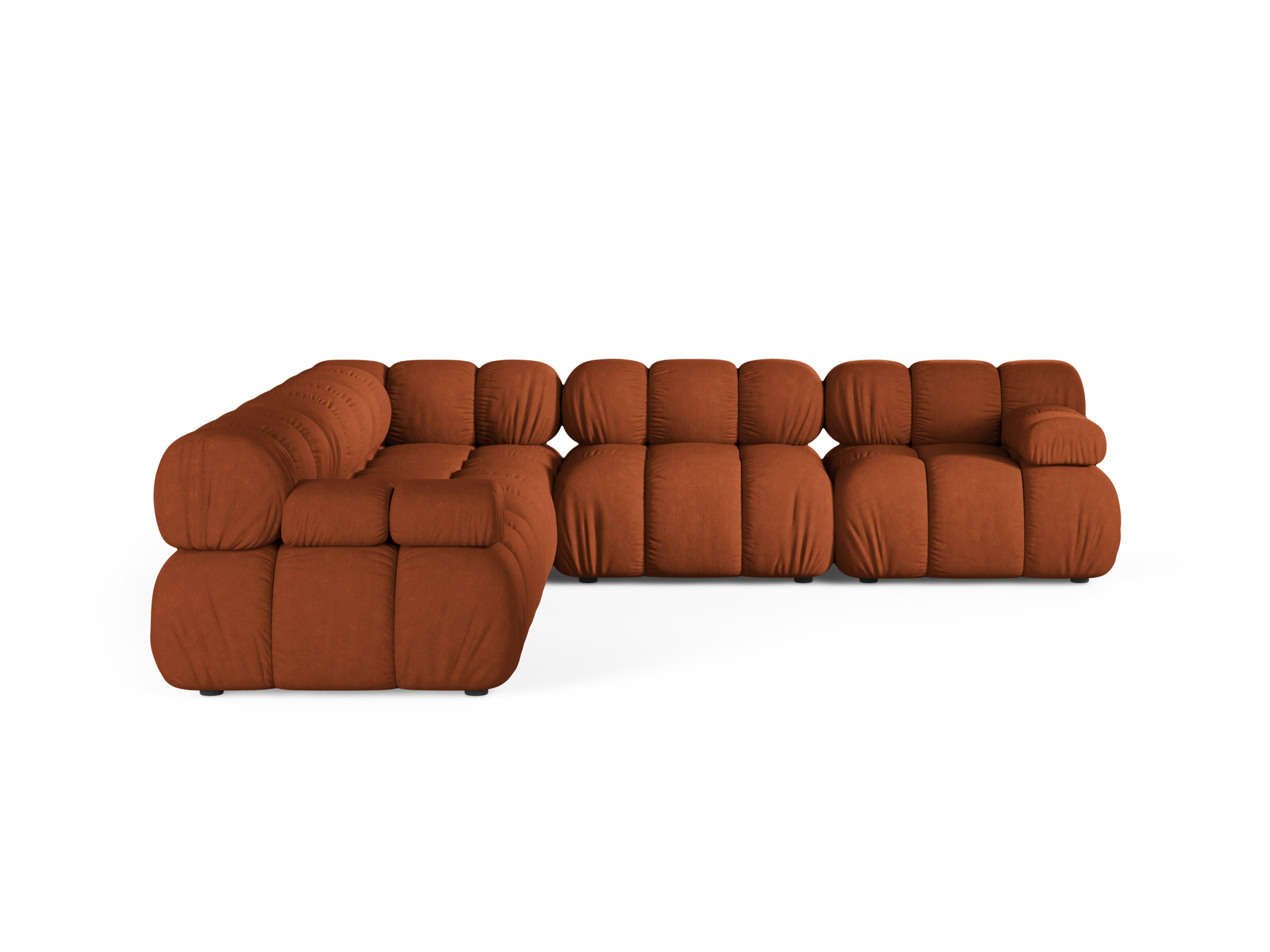Symmetrical Corner Sofa BELLIS in Brick Red