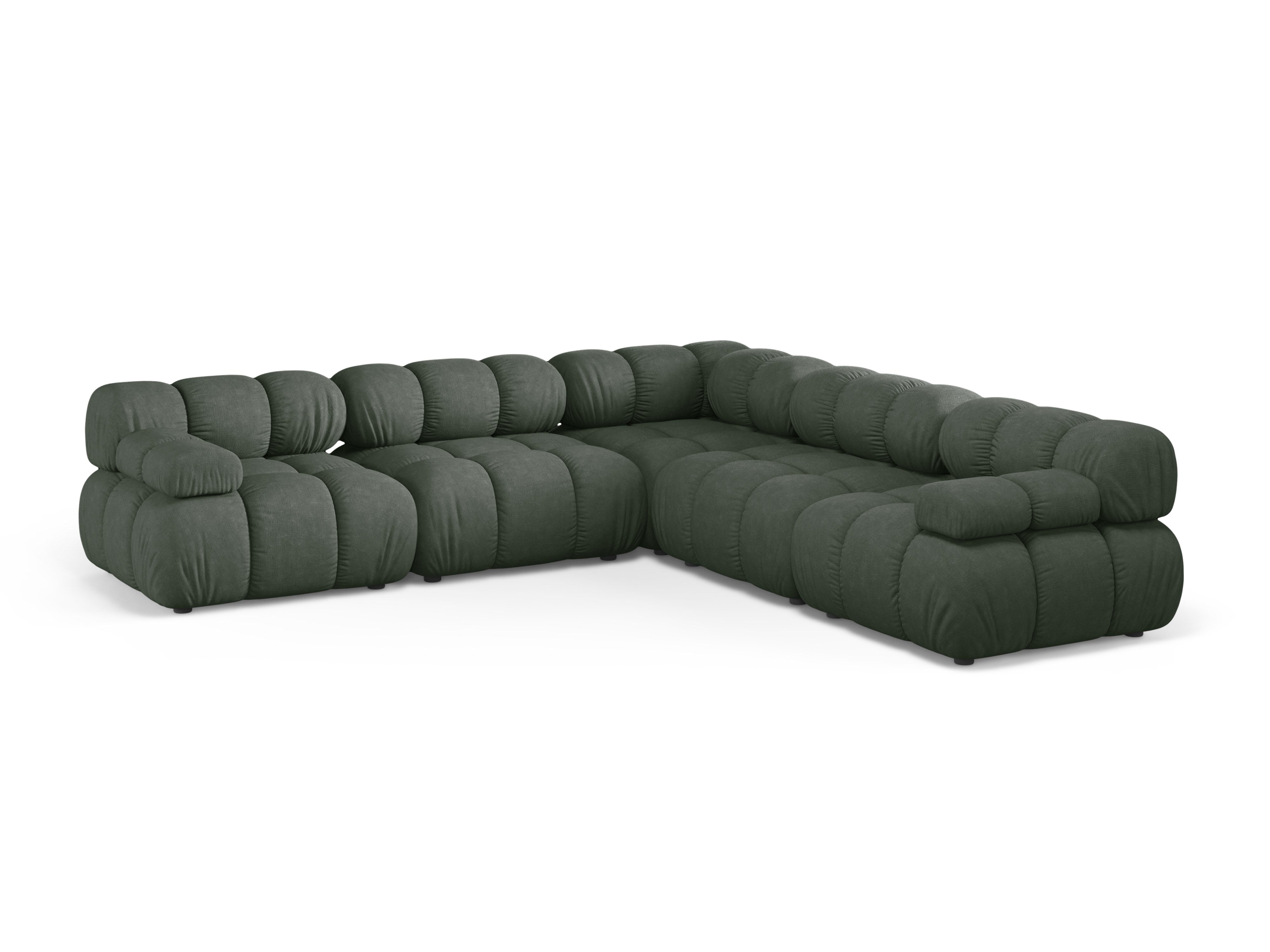 Symmetrical Corner Sofa BELLIS in Dark Green