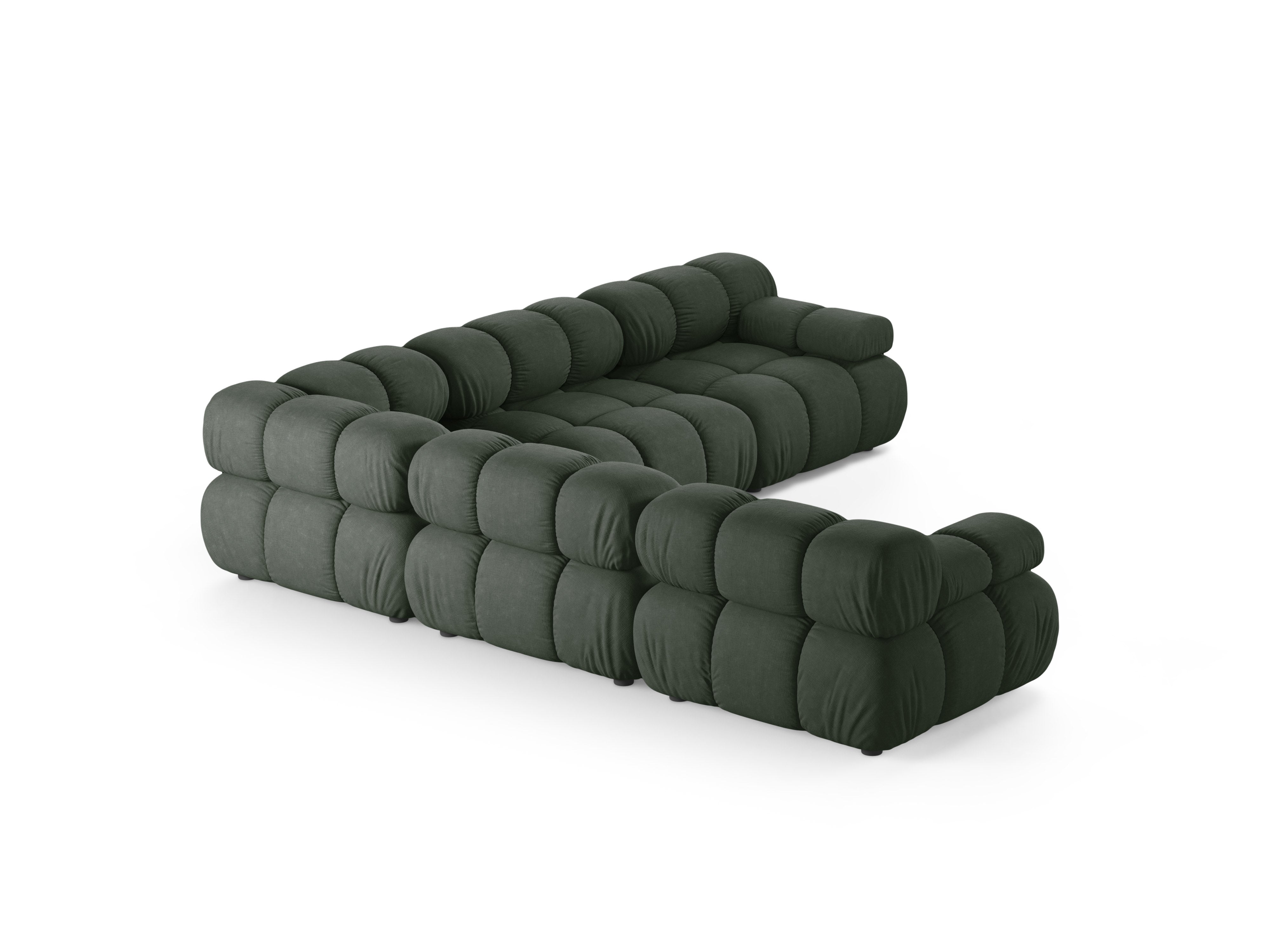 Symmetrical Corner Sofa BELLIS in Dark Green