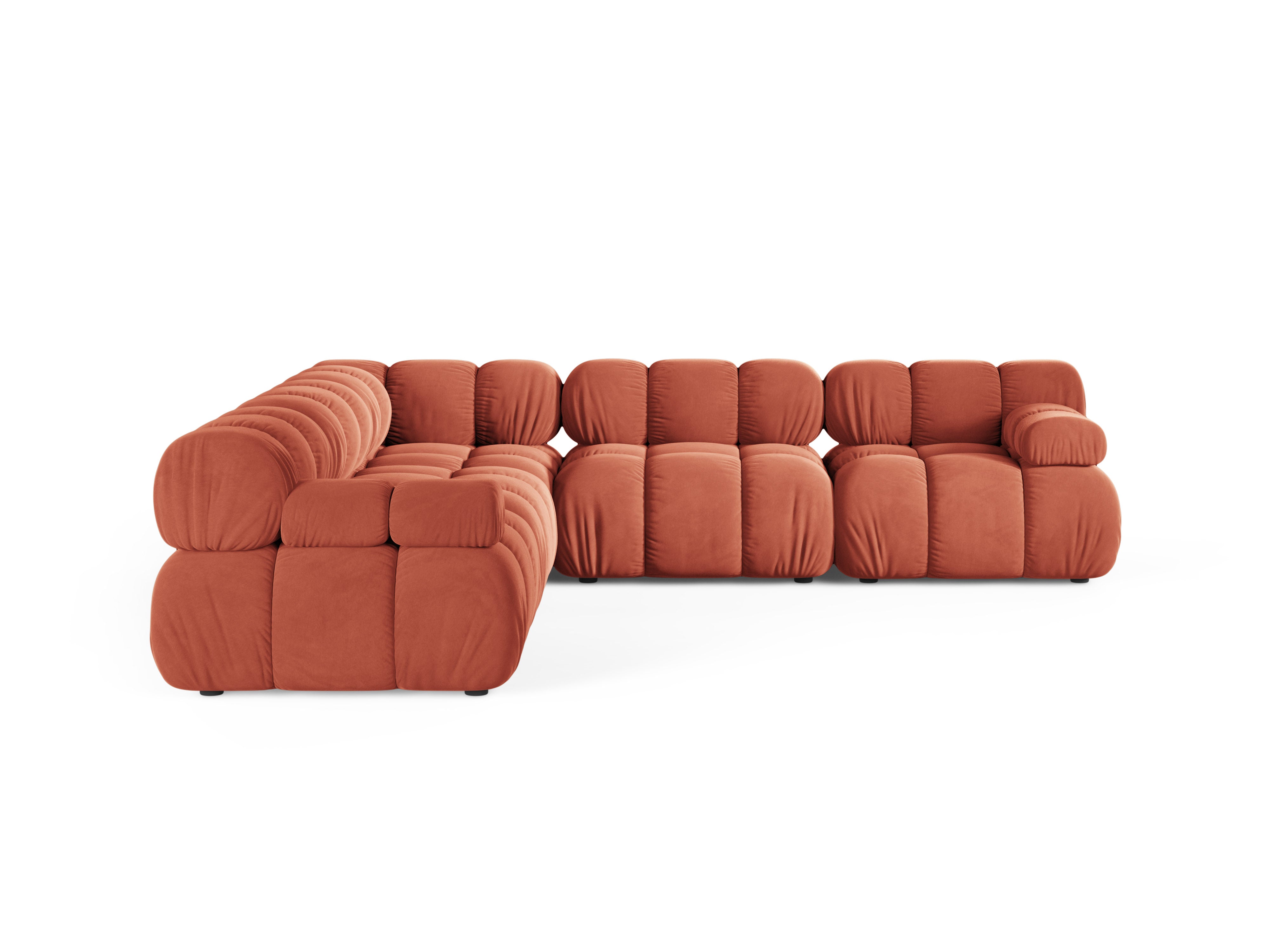 Symmetrical Corner Sofa BELLIS Coral Velvet